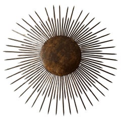 Large 1950’s sunburst ceiling light/plafonnier