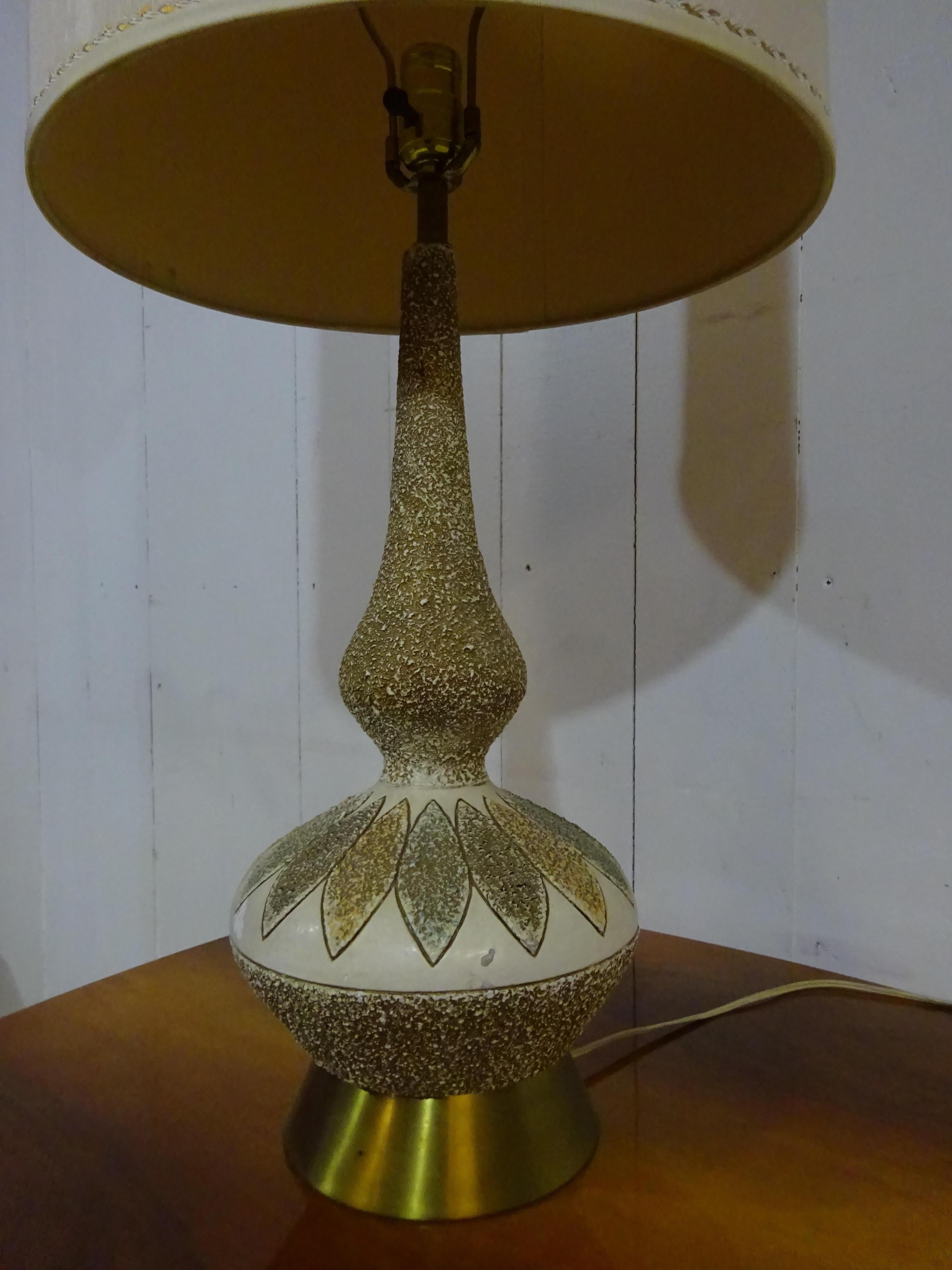 Large 1950's Table Lamp For Sale 2