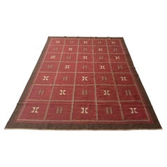 Large 1950s Vintage Swedish rug