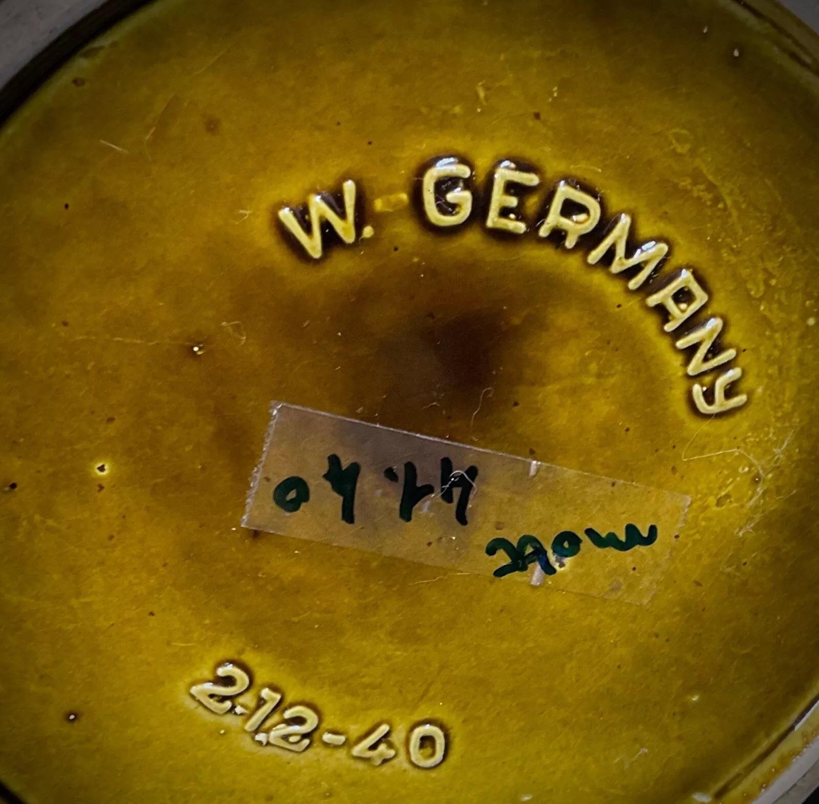 Große 1950er Jahre Westdeutschland Crackle-glasierte Keramik Vase/Krug  - 2Y358 im Angebot 6
