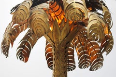 Grand lampadaire Palmier de 195cm par Christian Techoueyres pour Maison Jansen 1970