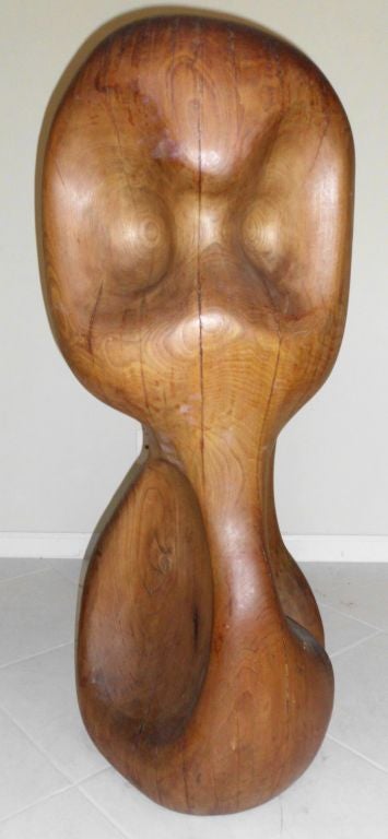 Large 1960 Cubist Wood Sculpture In Good Condition In Delray Beach, FL