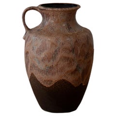 Gran jarrón de cerámica lava alemana Dümler & Breiden de 1960.