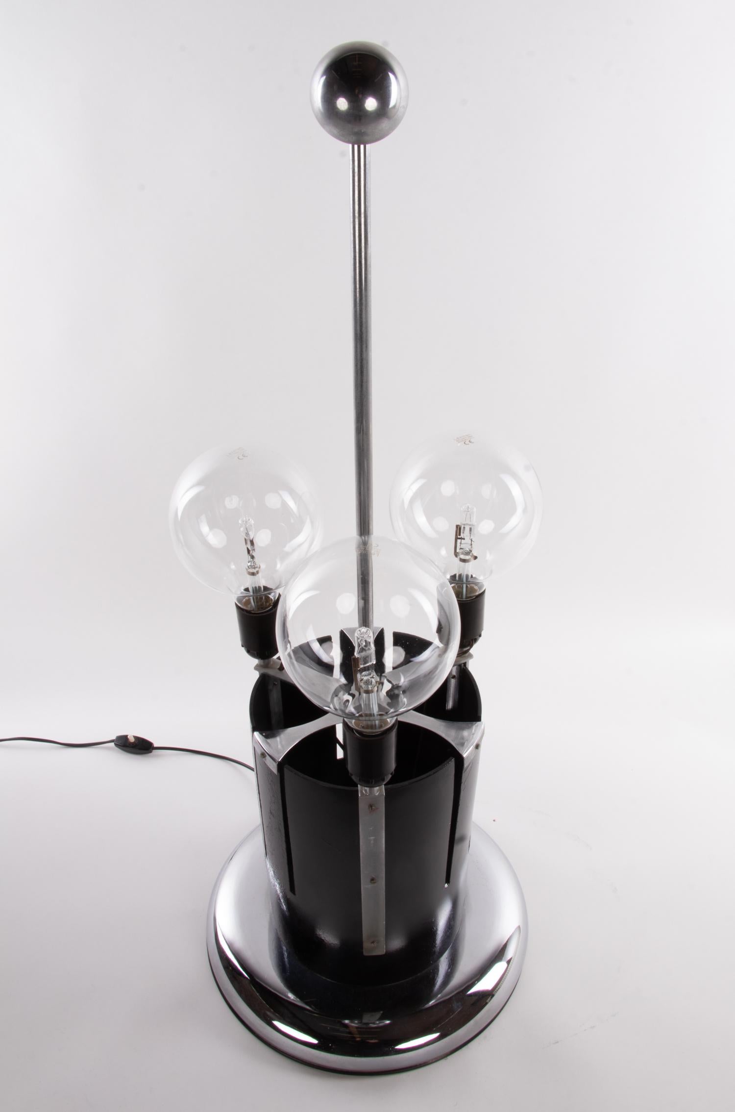 Large 1960 Italian Murano Glass Torpedo Floor Lamp Aldo Nason attr. 4