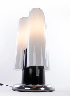 Large 1960 Italian Murano Glass Torpedo Floor Lamp Aldo Nason attr.