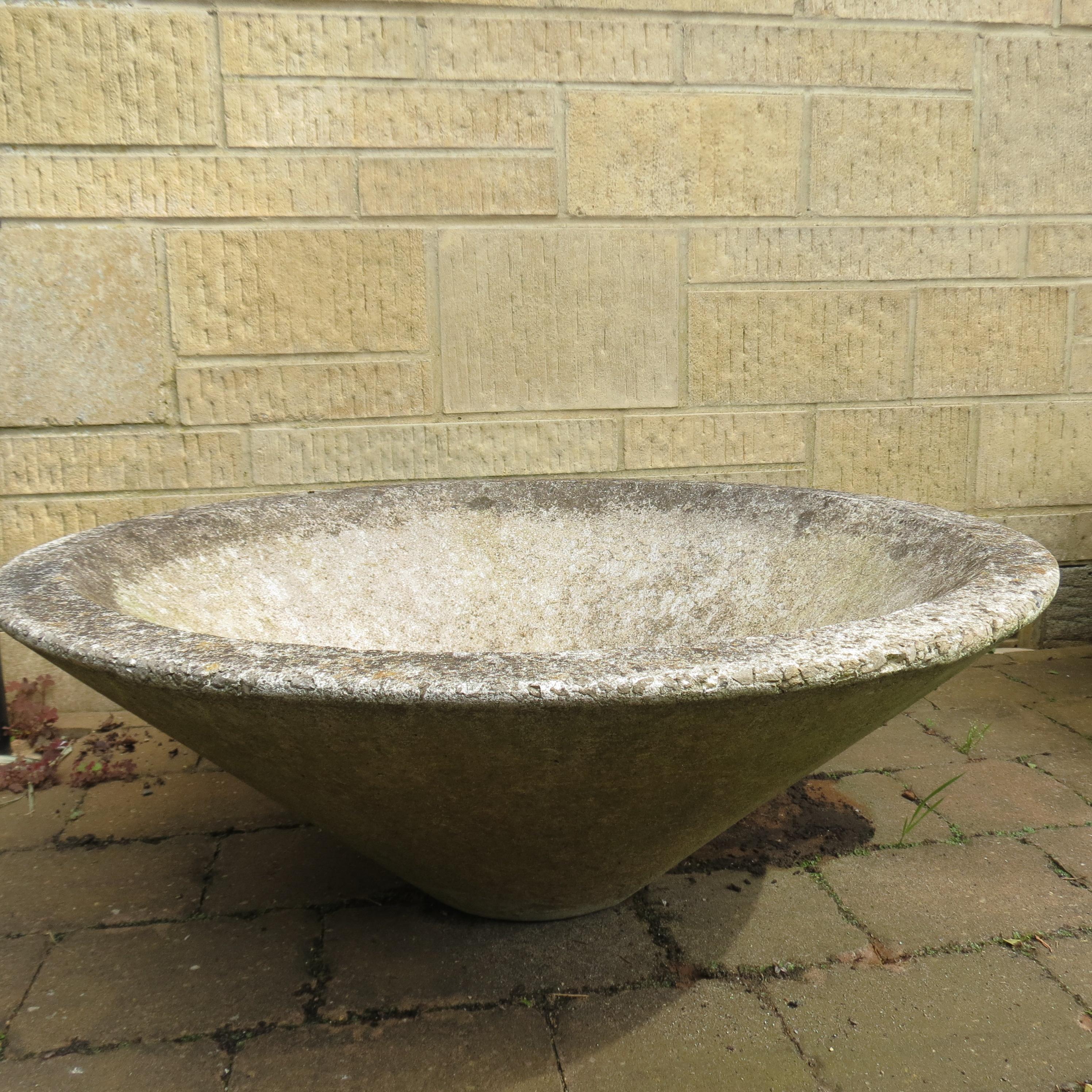Brutalist Large 1960s 1970s Vintage Concrete Garden Planters municipal garden Pot
