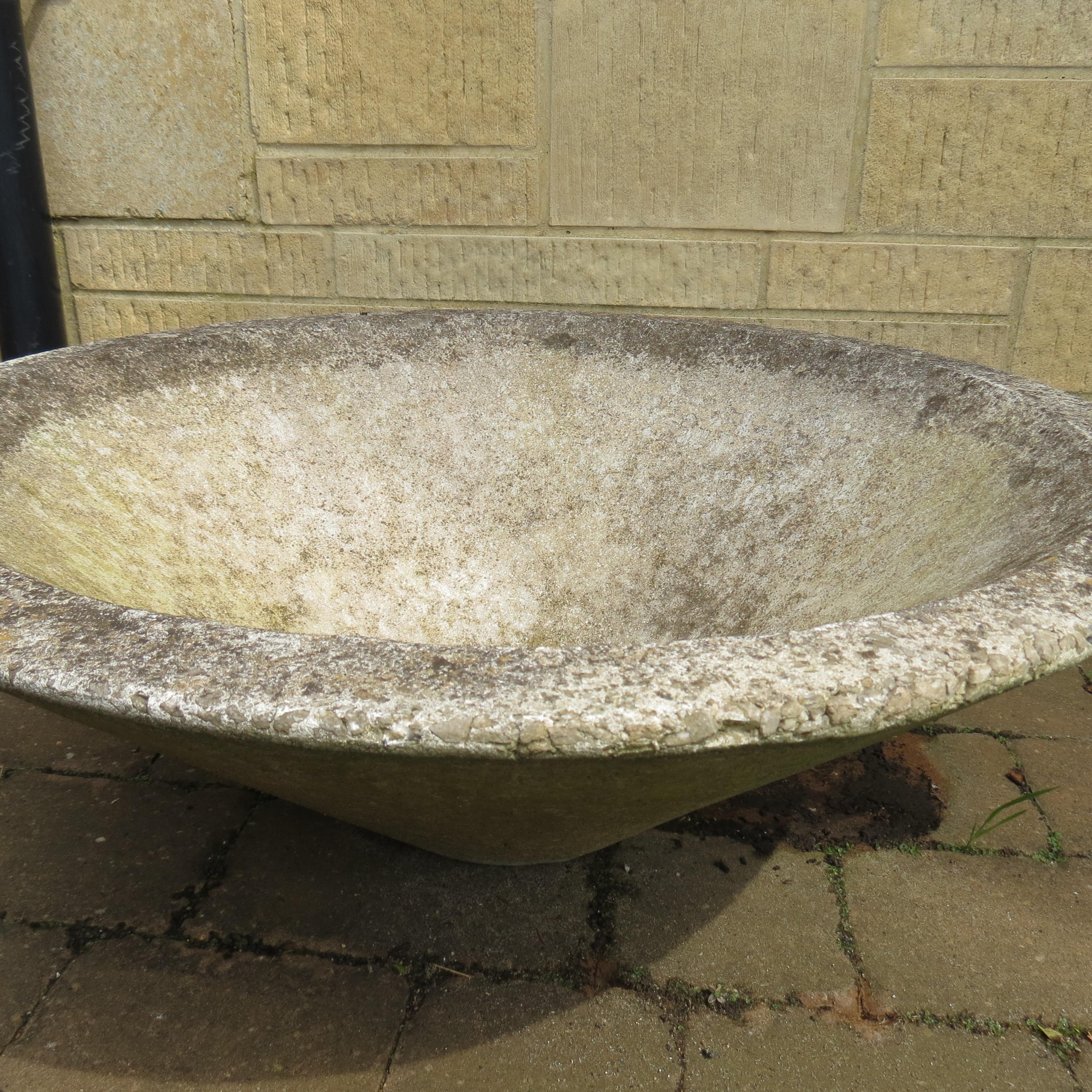 20th Century Large 1960s 1970s Vintage Concrete Garden Planters municipal garden Pot