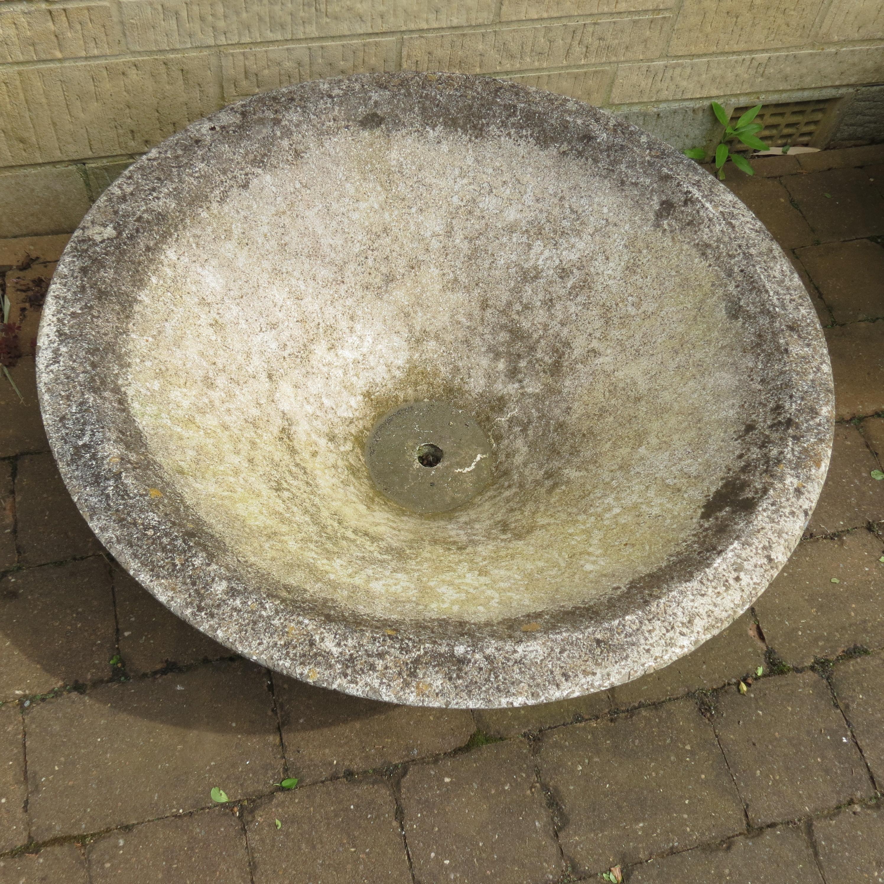 Large 1960s 1970s Vintage Concrete Garden Planters municipal garden Pot 1