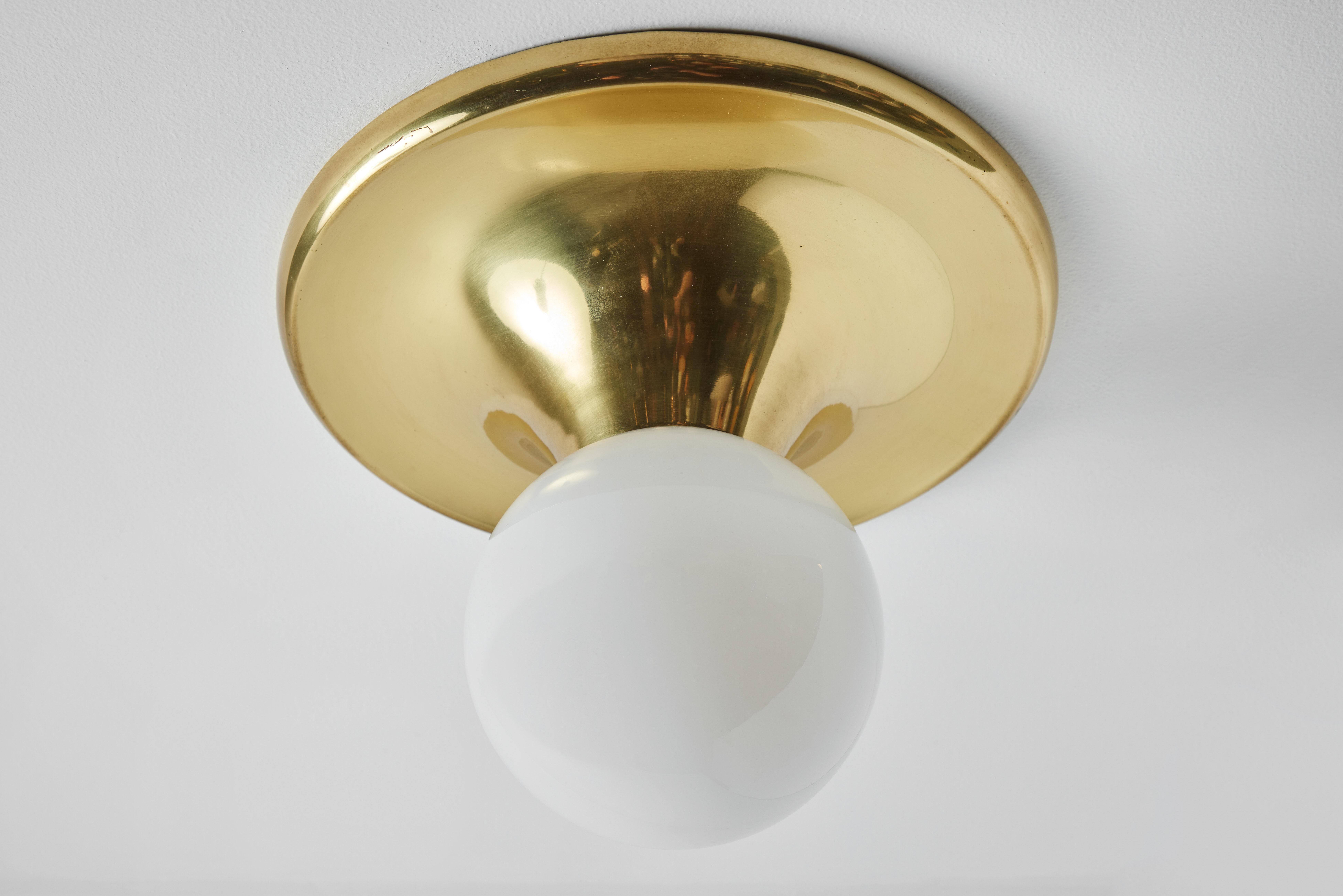 Brass Large 1960s Achille Castiglioni 'Light Ball' Wall or Ceiling Lamp for Flos