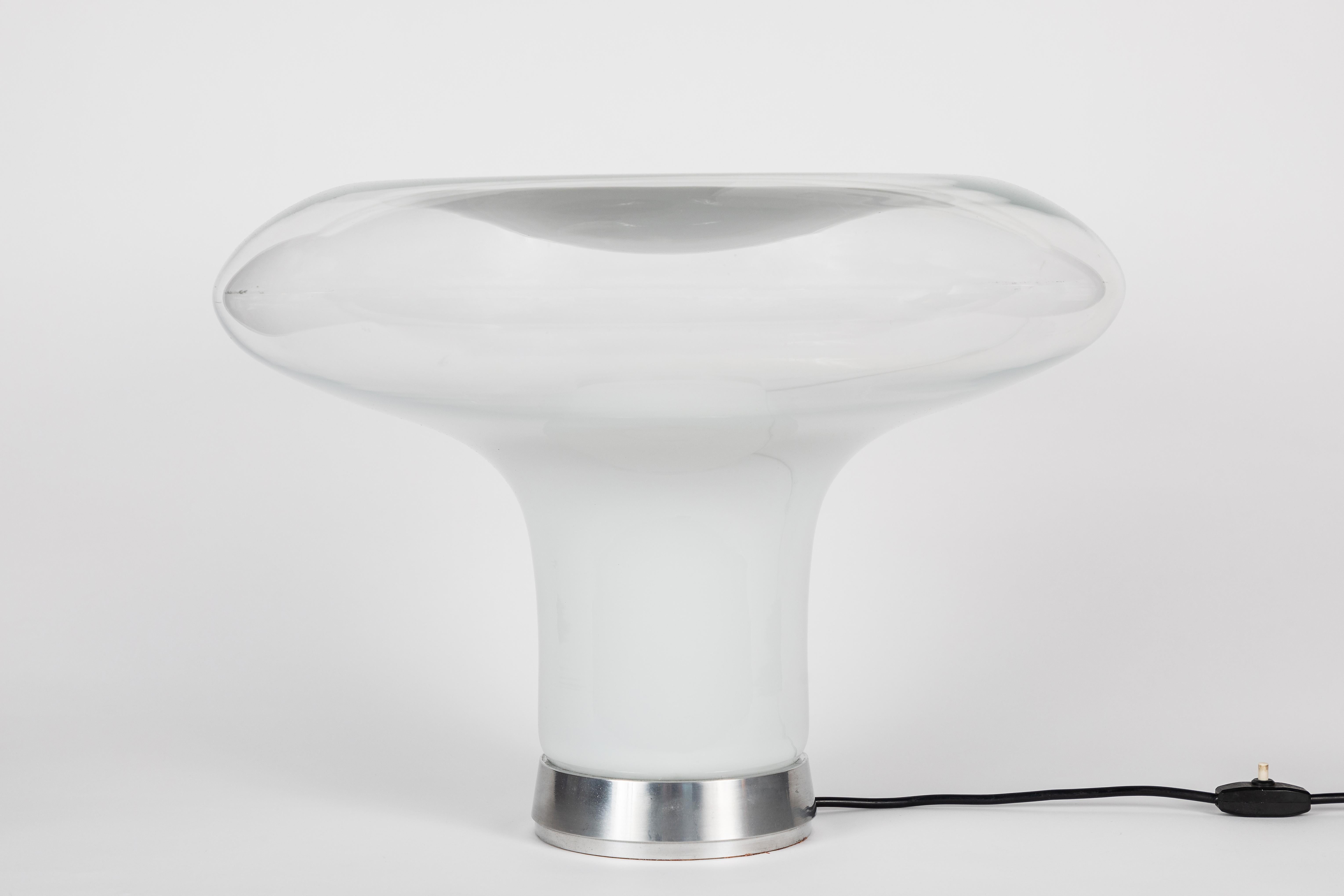 Mid-Century Modern Large 1960s Angelo Mangiarotti 'Lesbo' Table Lamp for Artemide