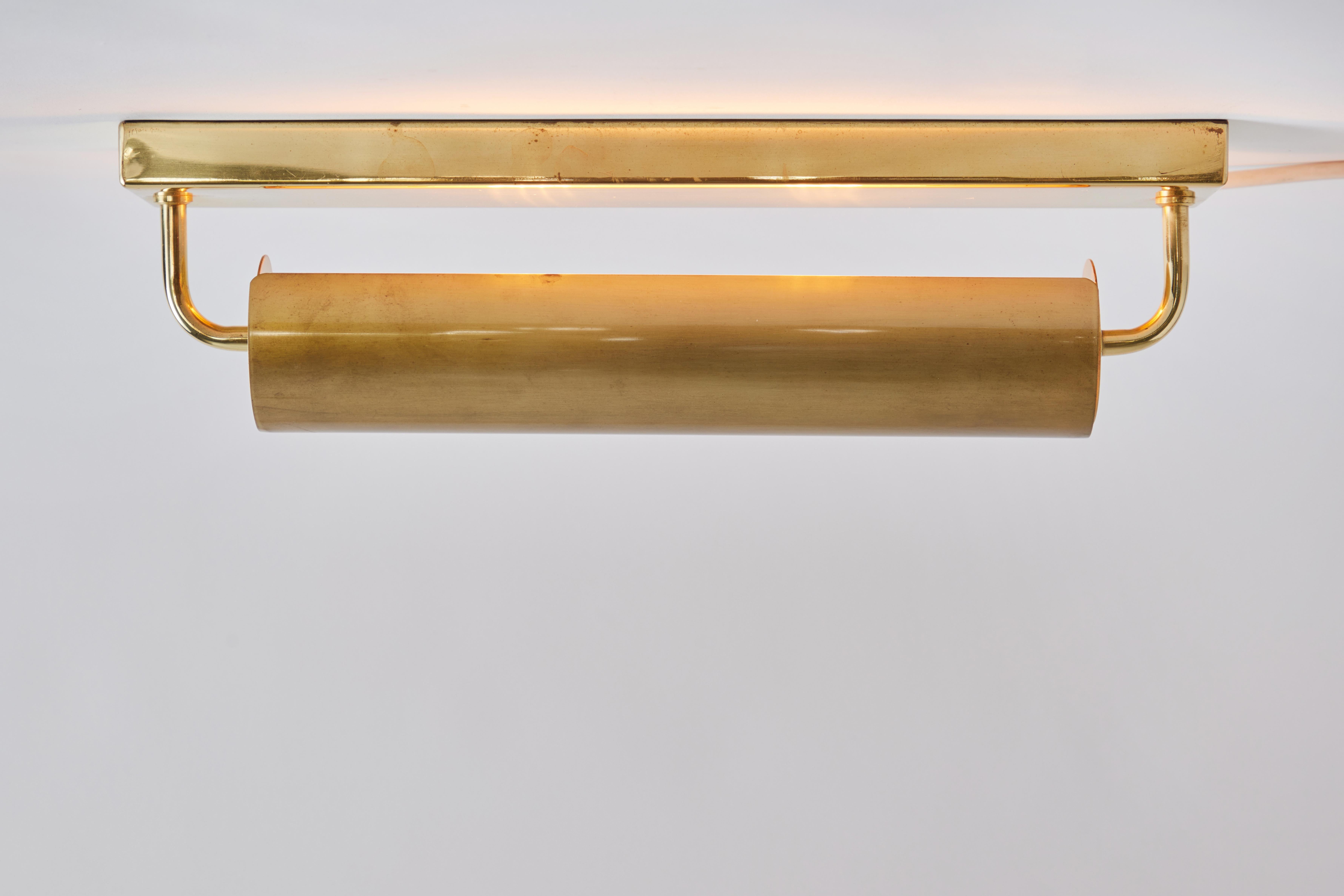 Large 1960s Brass Rotating Wall Lamp in the Style of Charlotte Perriand For Sale 6