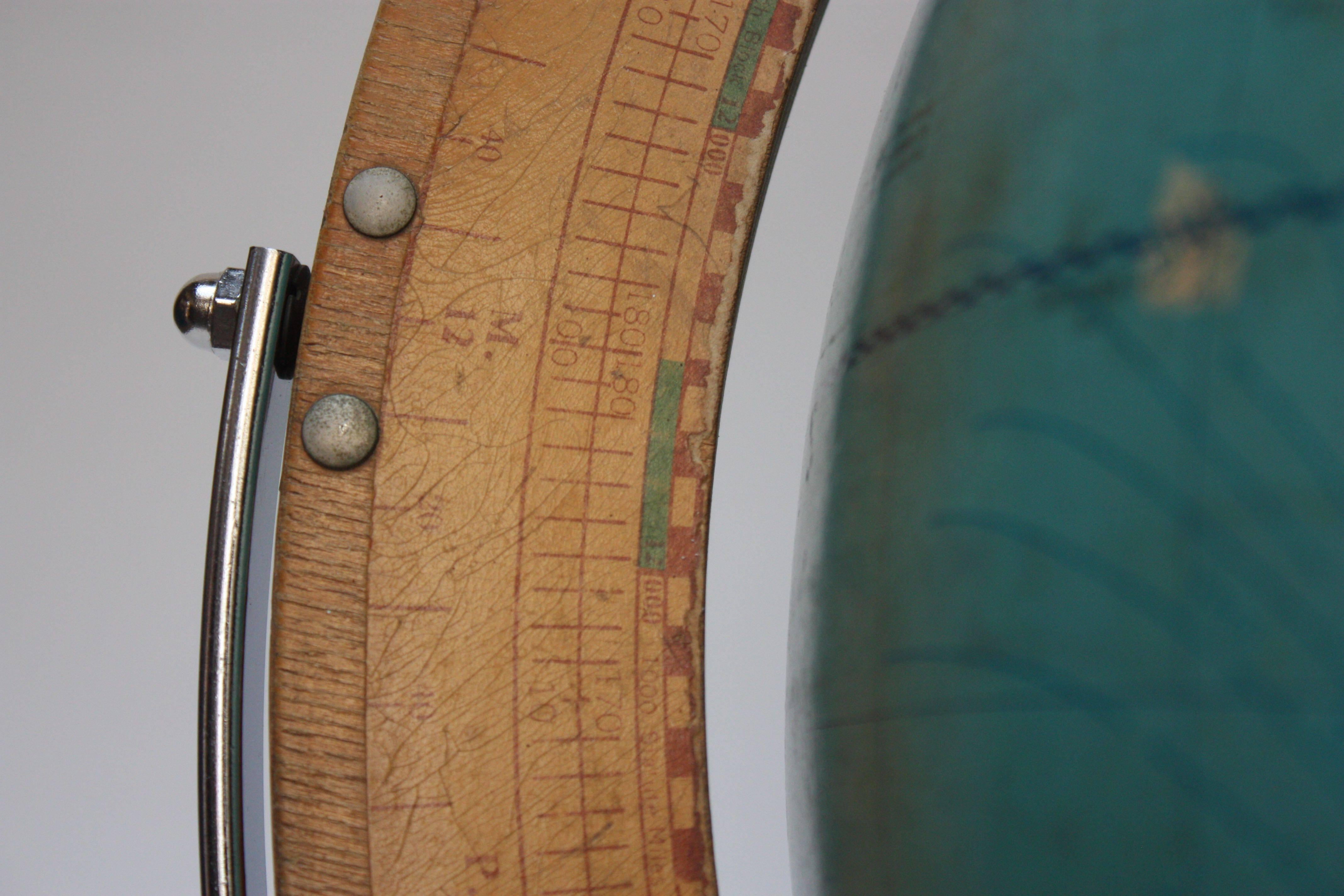 Large 1960s Cartocraft Visual-Relief Globe 2
