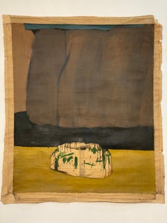 Large 1960s Color Field Abstract Painting by Leonard Buzz Wallace