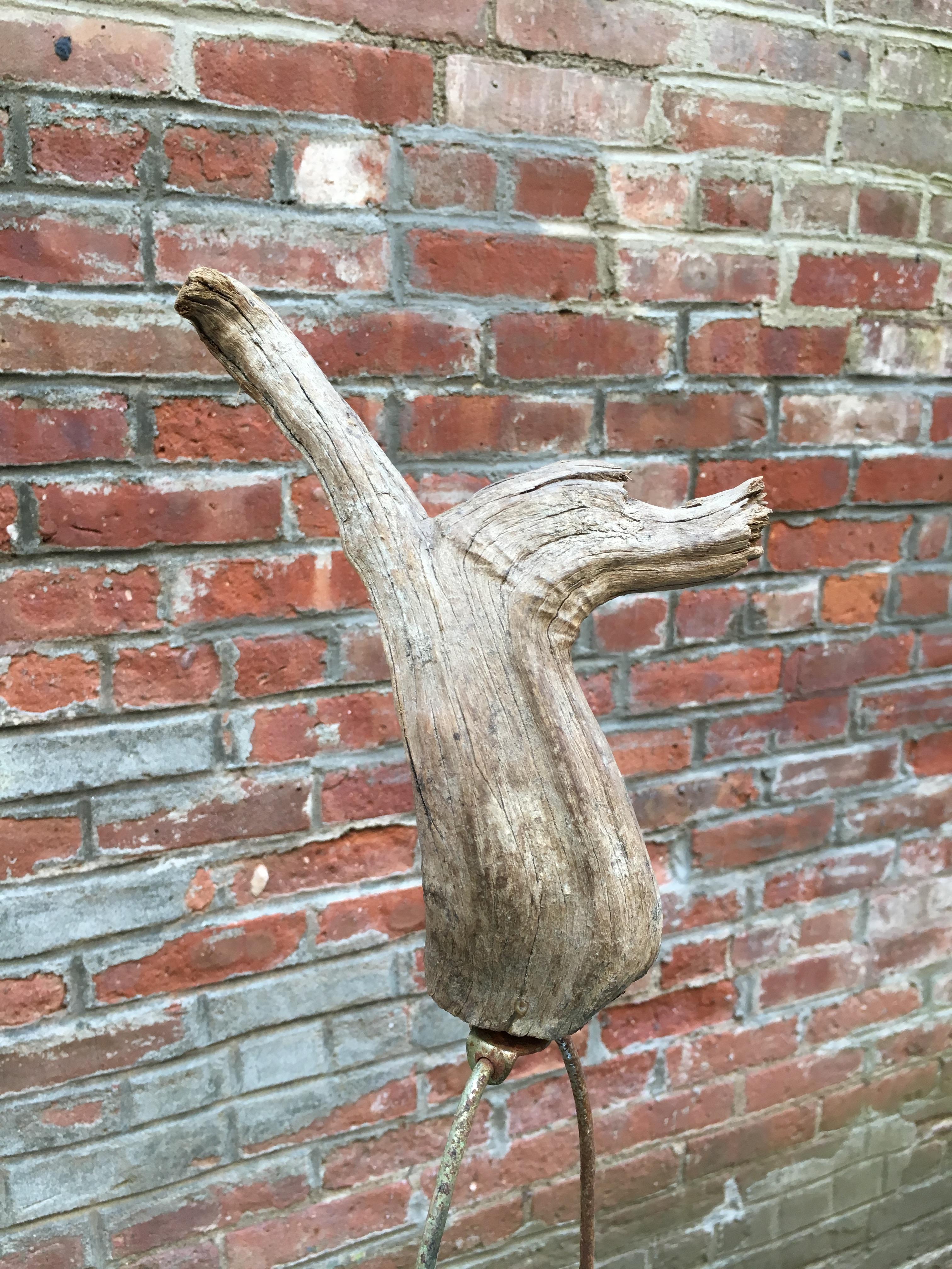 Large 1960s Driftwood Table Floor Lamp 6