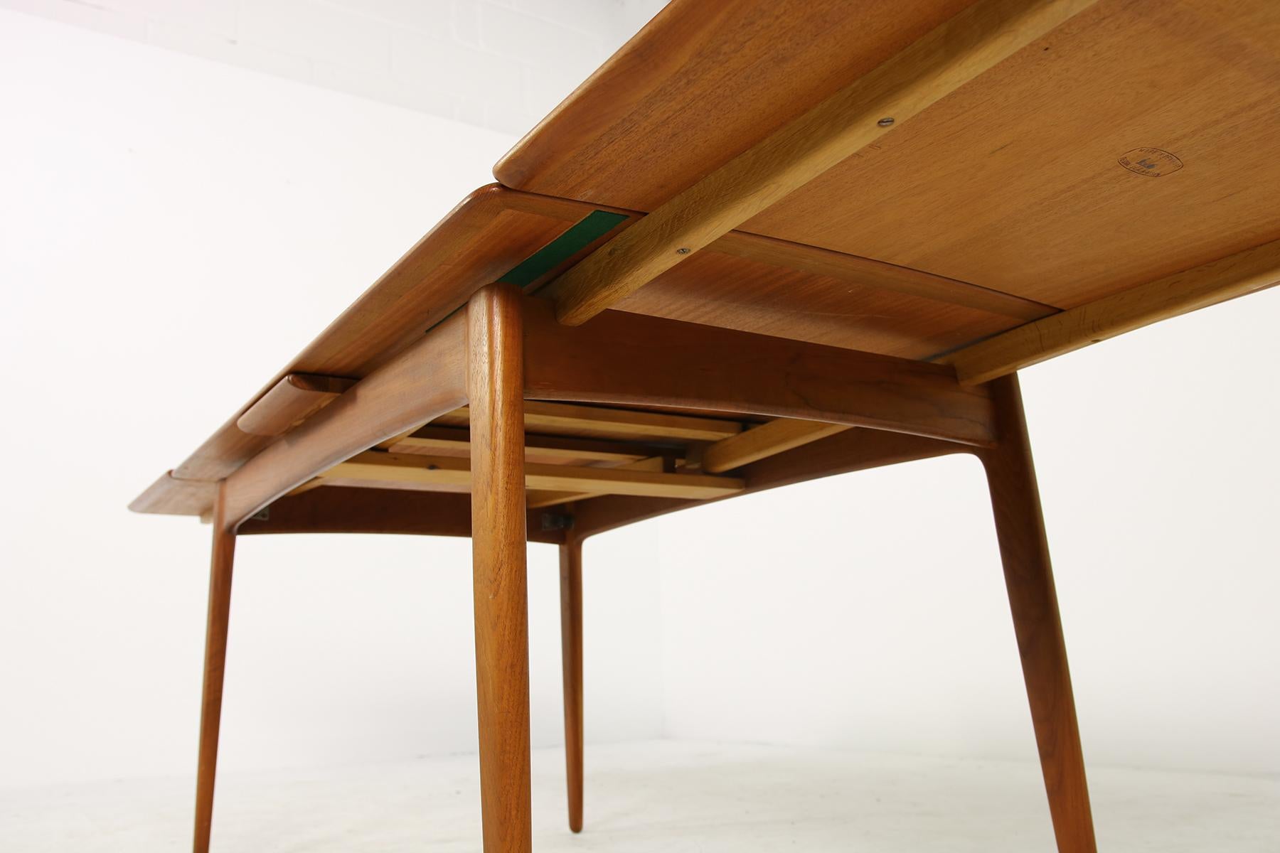 Large 1960s Extendable Teak Dining Table by Svend Aage Madsen, Danish Modern 7