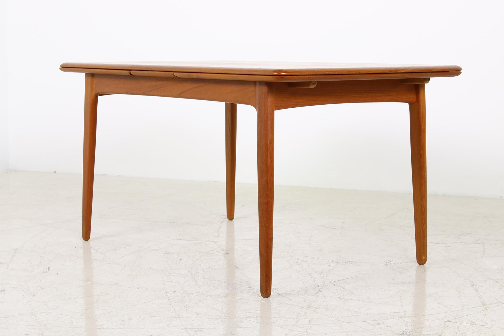 Mid-Century Modern Large 1960s Extendable Teak Dining Table by Svend Aage Madsen, Danish Modern