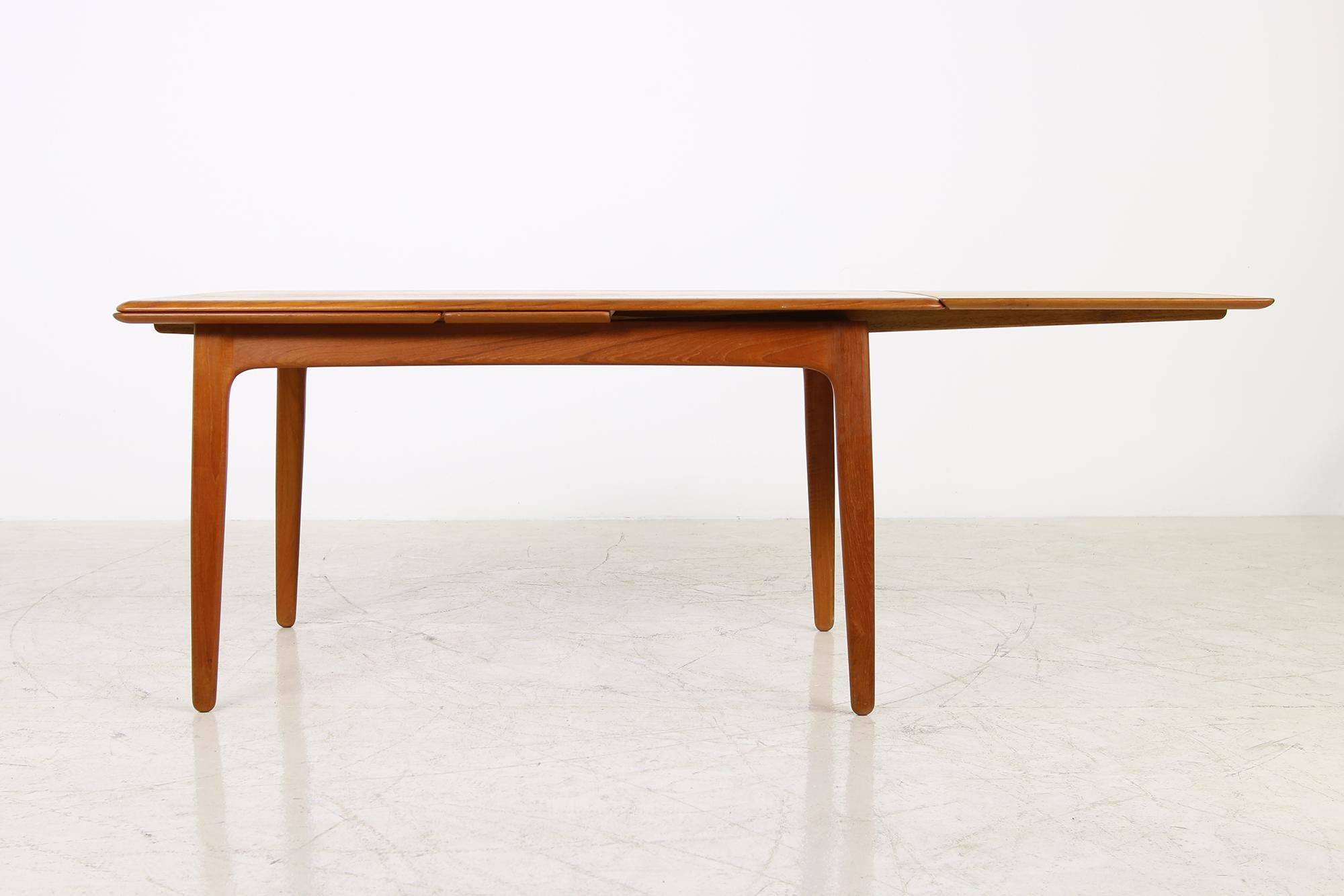 Mid-20th Century Large 1960s Extendable Teak Dining Table by Svend Aage Madsen, Danish Modern
