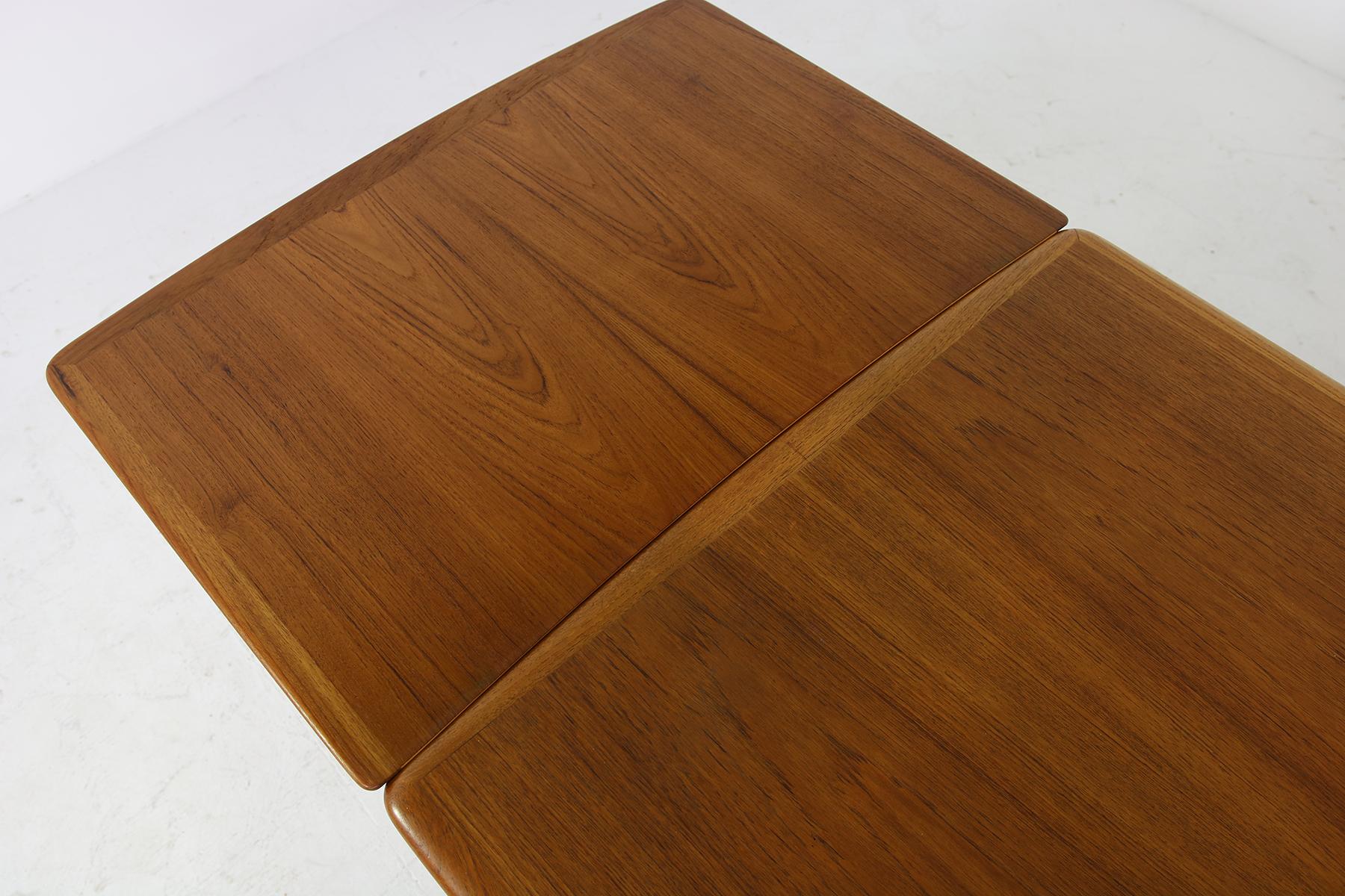 Large 1960s Extendable Teak Dining Table by Svend Aage Madsen, Danish Modern 1