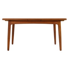 Large 1960s Extendable Teak Dining Table by Svend Aage Madsen, Danish Modern