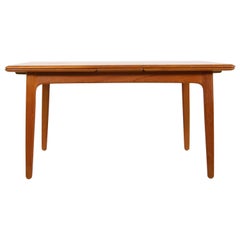 Large 1960s Extendable Teak Dining Table by Svend Aage Madsen, Danish Modern