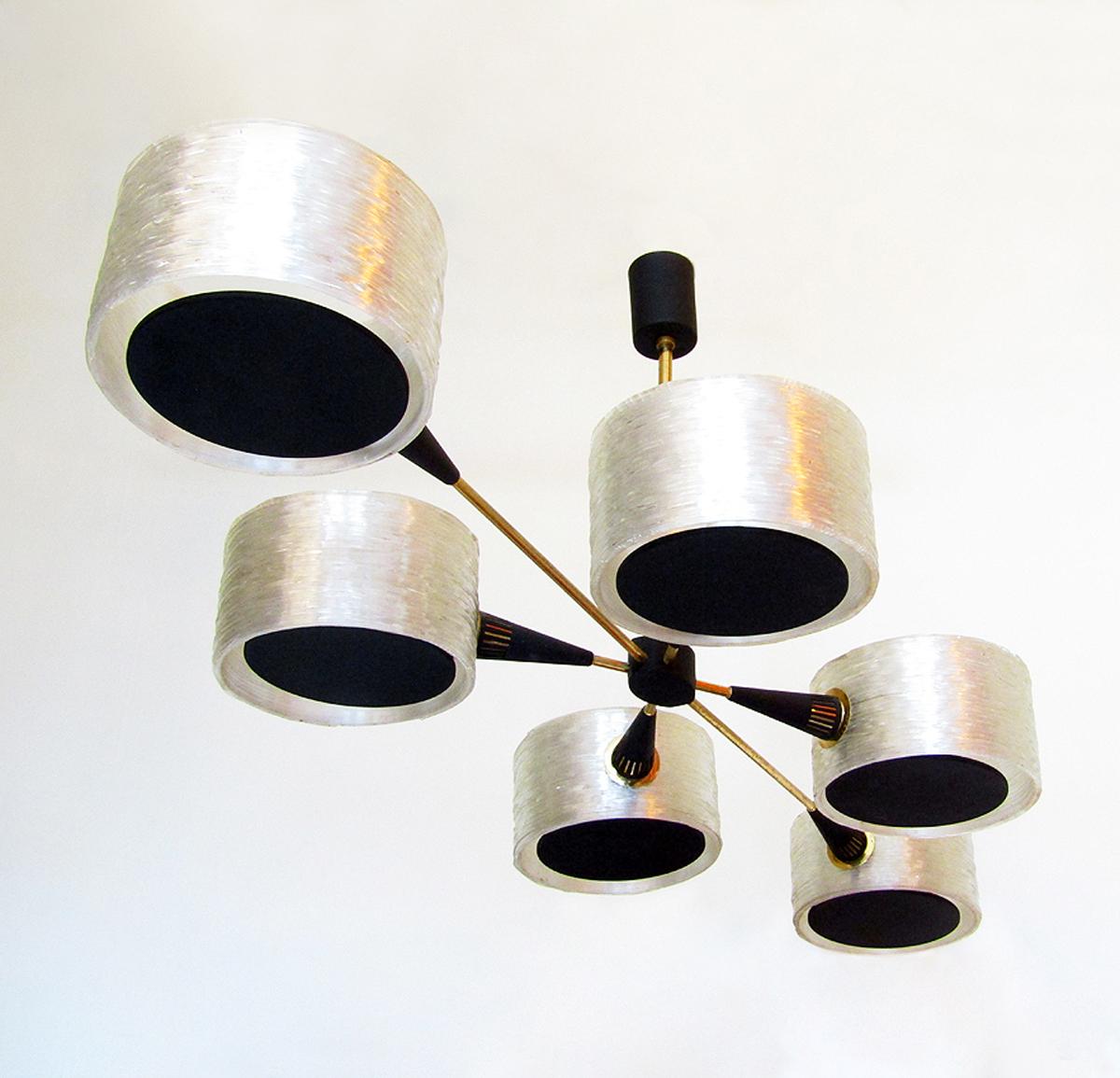 Large 1960s French Chandelier By Maison Arlus For Sale 1