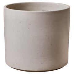 Large 1960s Gainey Matte White Glazed Ceramic Planter