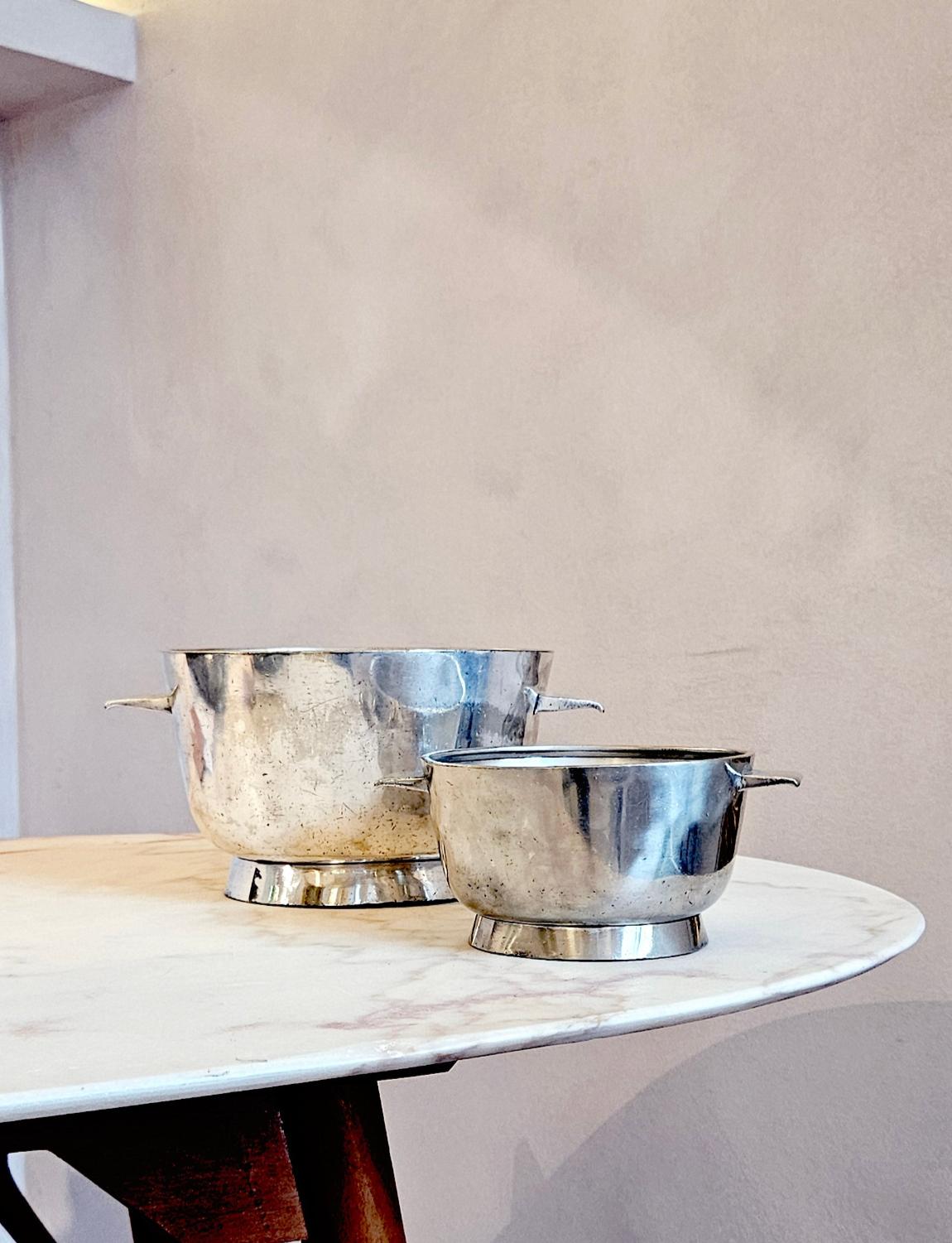 Metal Large 1960s Gio Ponti Silver Bowl for Krupp Milano