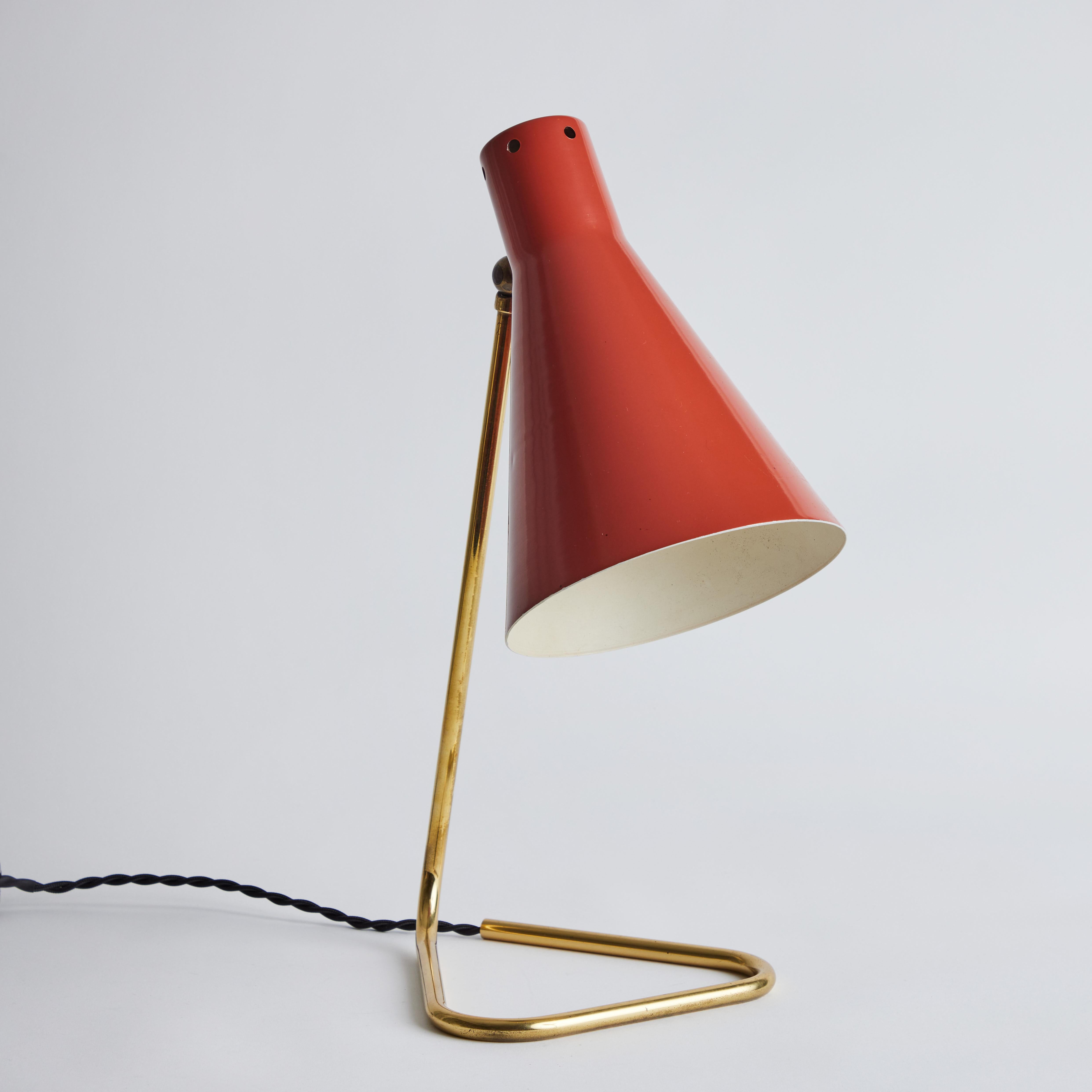 Grande lampe de bureau Giuseppe Ostuni des années 1960 pour O-Luce en vente 1