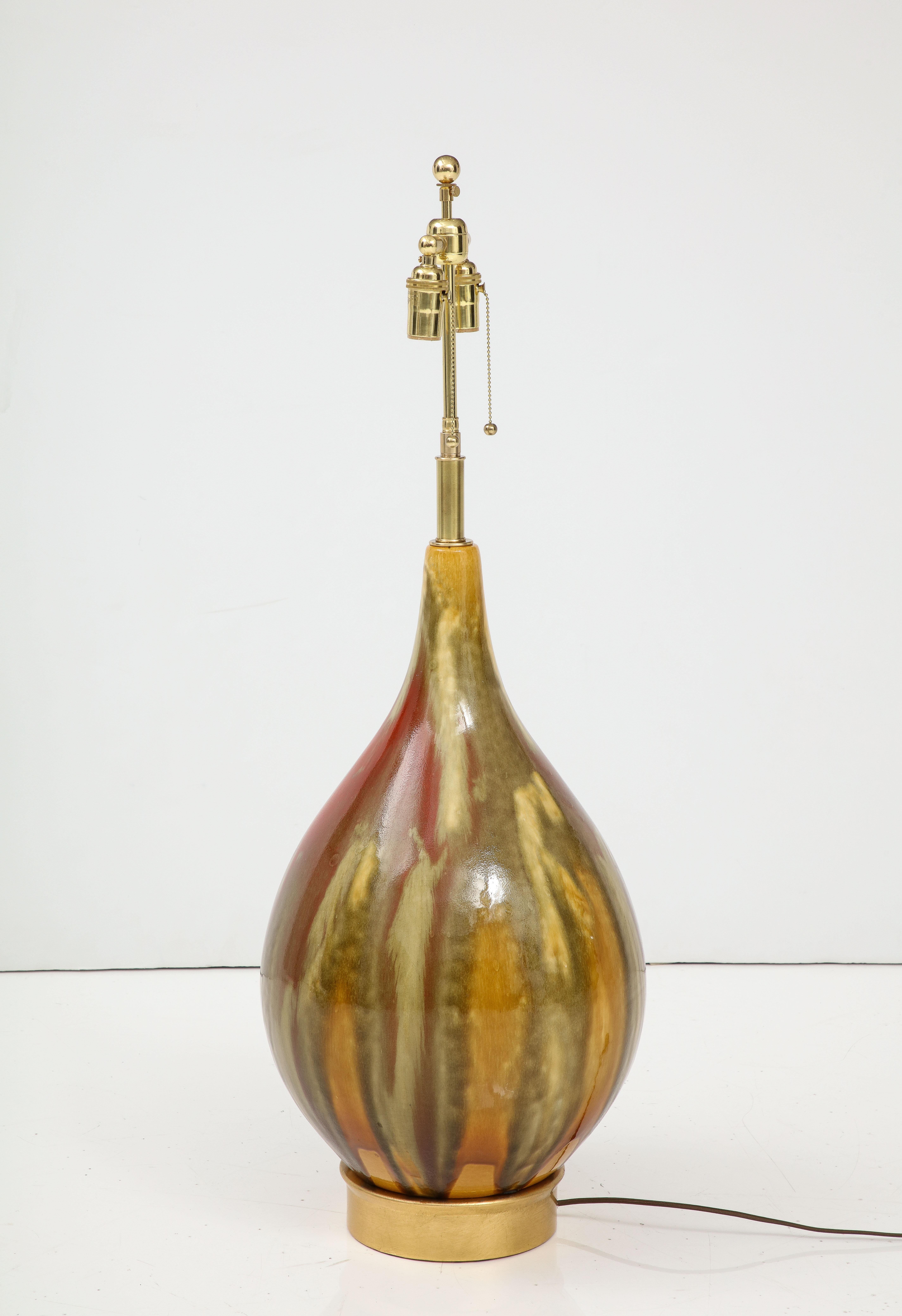Italiano Grande lampada in ceramica italiana degli anni '60 in vendita