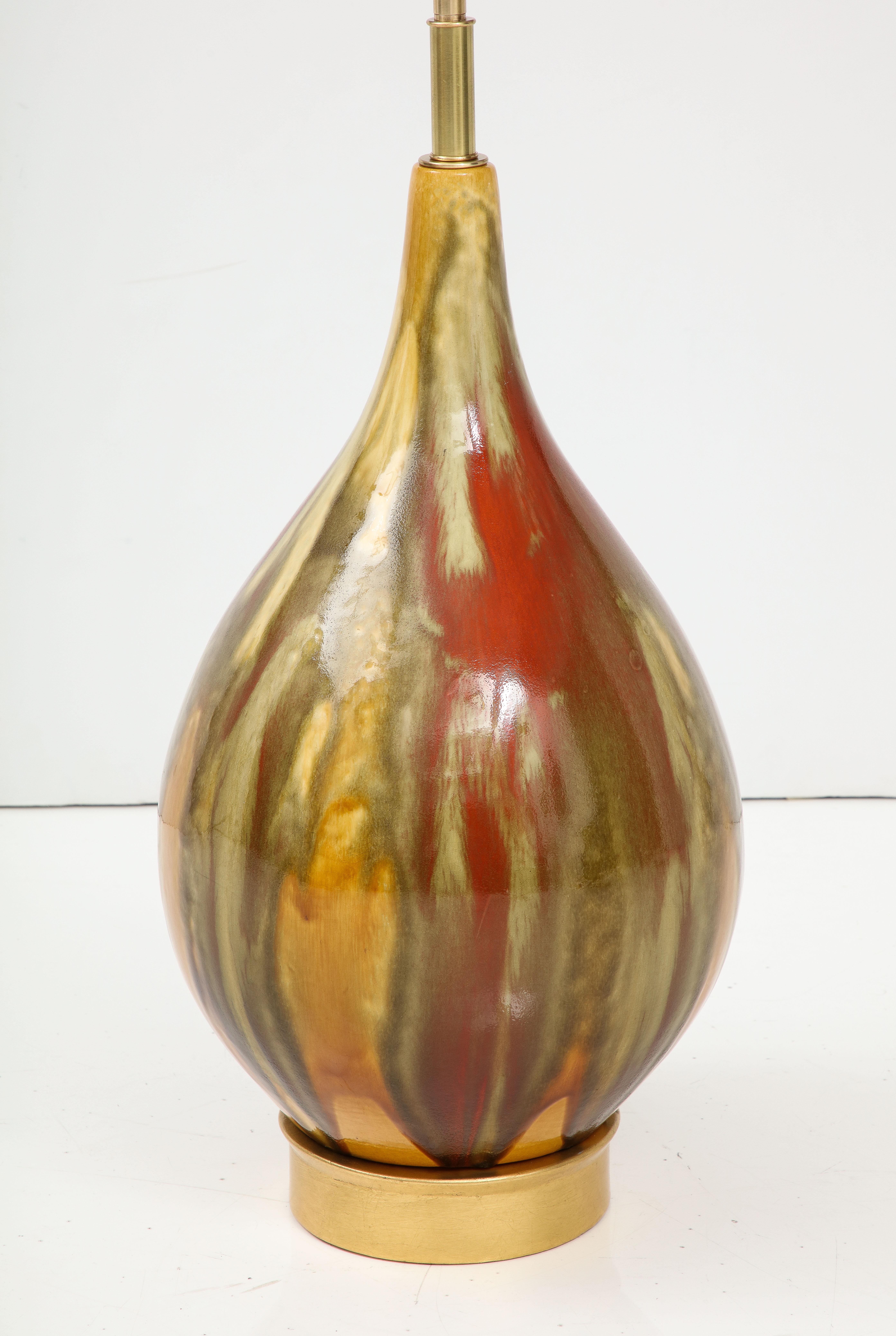 Grande lampada in ceramica italiana degli anni '60 In condizioni ottime in vendita a New York, NY