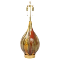 Grande lampada in ceramica italiana degli anni '60