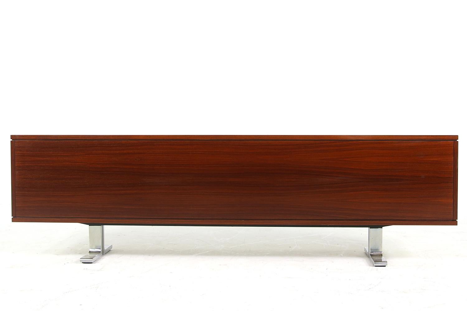 Large 1960s Knoll Art Collection Executive Desk with Leather and Two Sideboards 6
