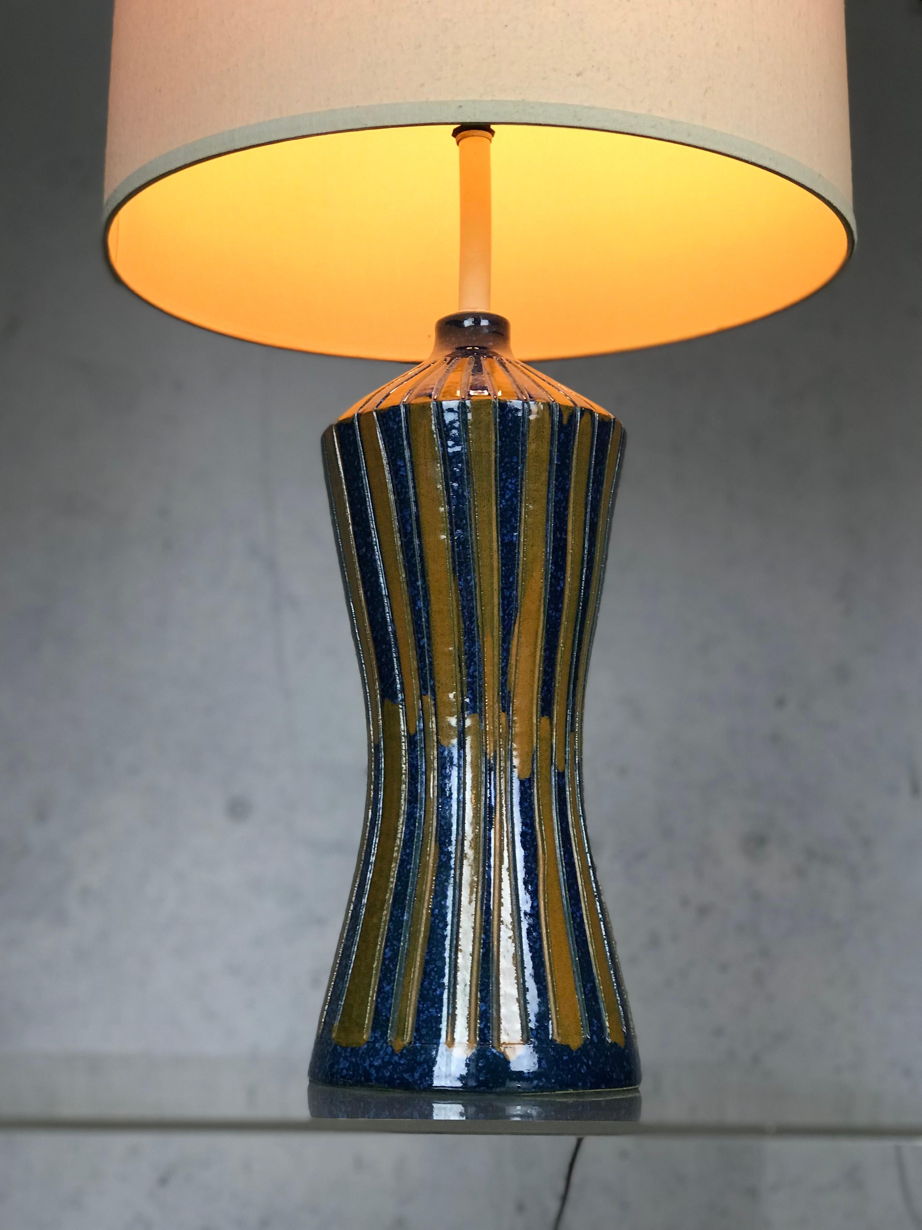 Mid-Century Modern Large 1960s Modernist Italian Ceramic Lamp for Raymor