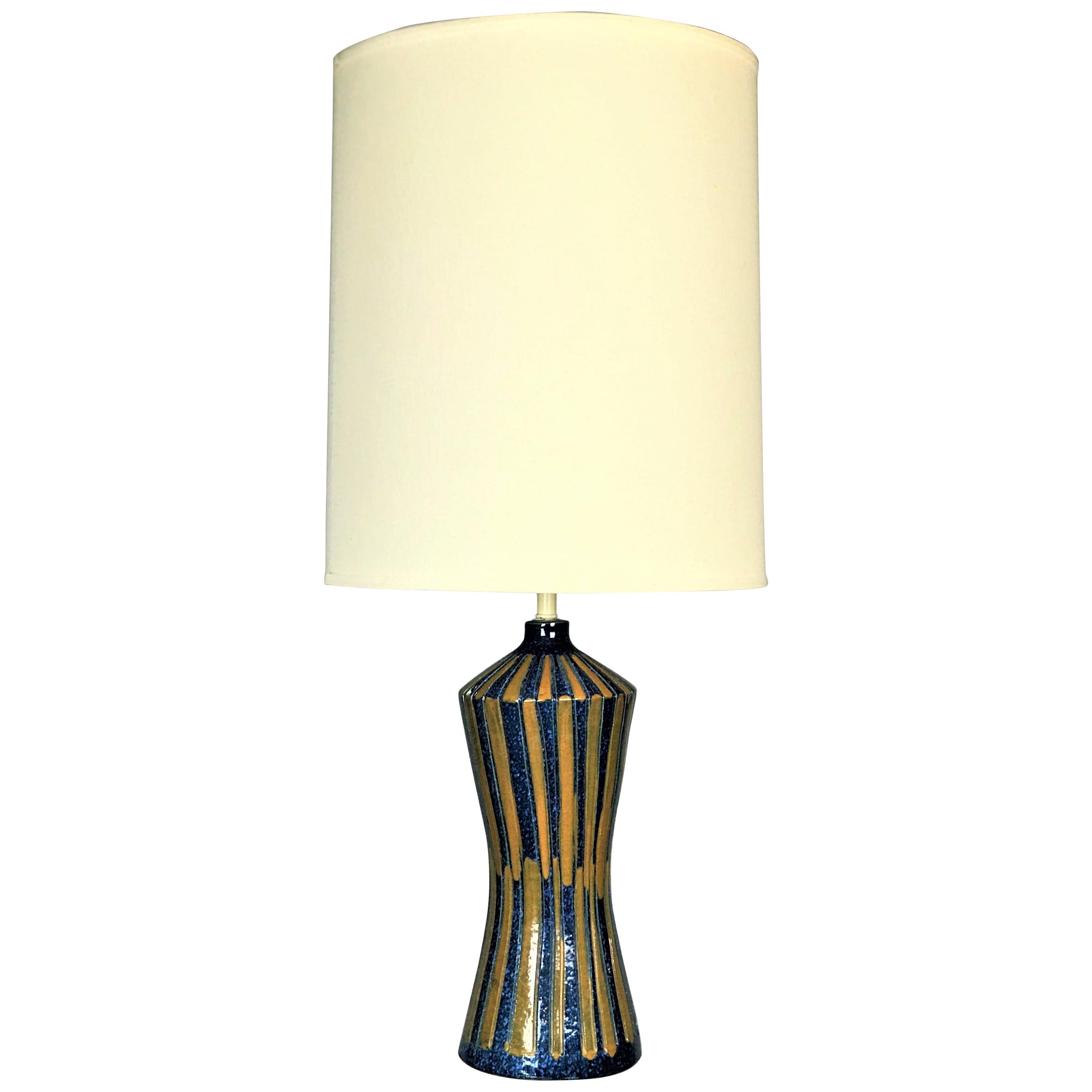 Large 1960s Modernist Italian Ceramic Lamp for Raymor 5