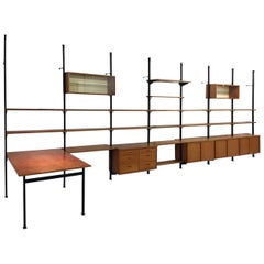Gran estantería modular de los años 60 "Pira" de Olaf Pira para String Sweden