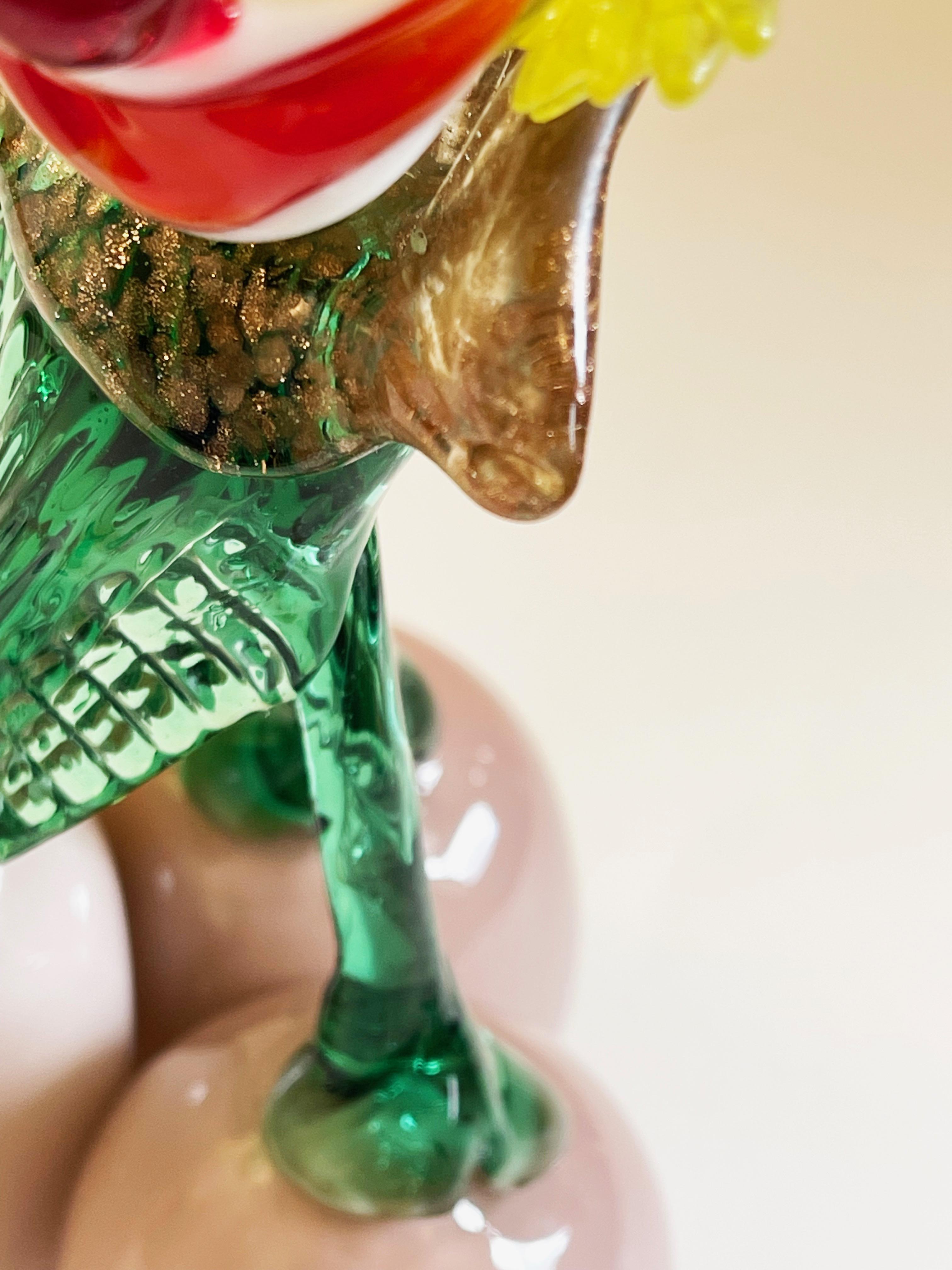Großer 1960er Murano Glas Clown Obsternte, italienisches Kunstglas im Zustand „Gut“ im Angebot in Andernach, DE