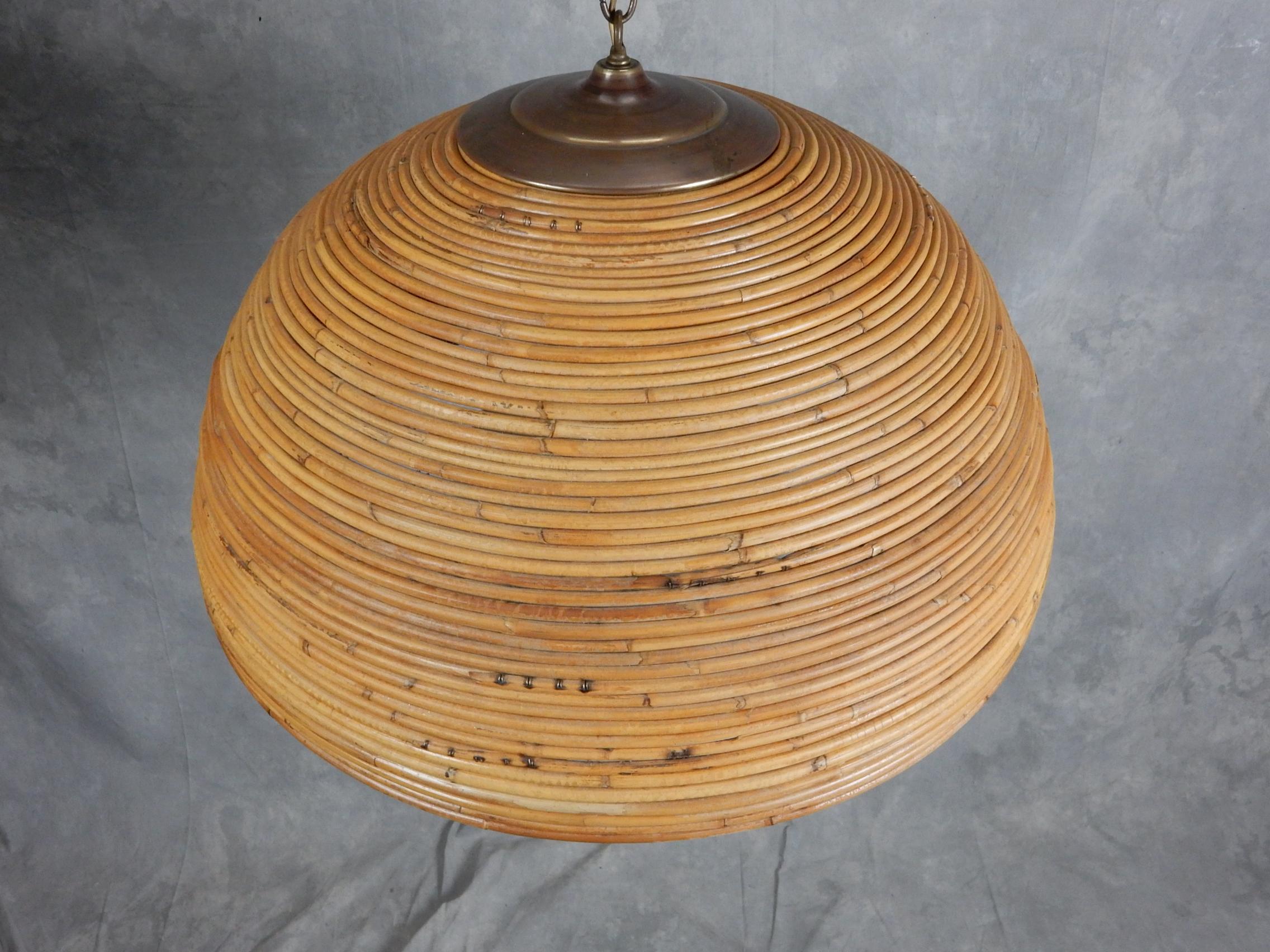 bamboo rattan chandelier