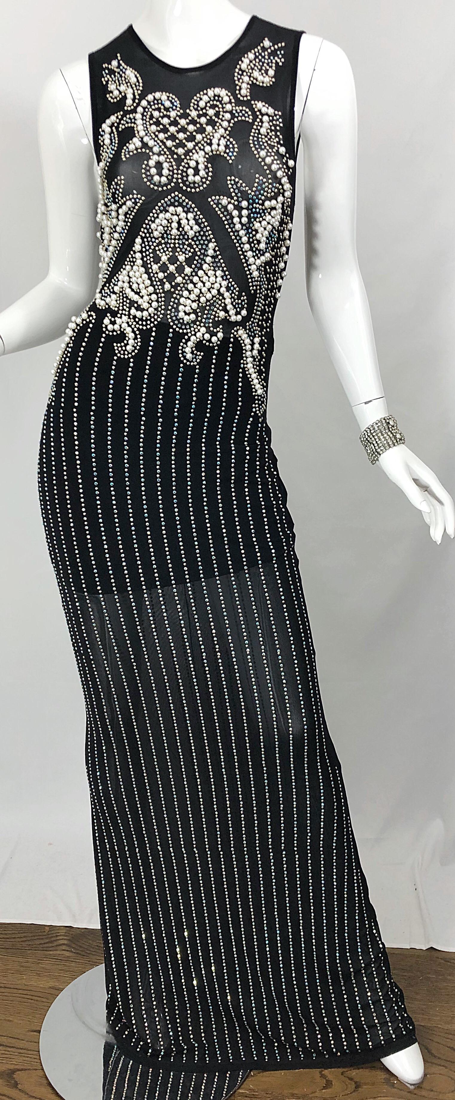 Grande manchette fantaisie vintage en strass Hollywood Glam avec bracelet des années 1960 Excellent état - En vente à San Diego, CA