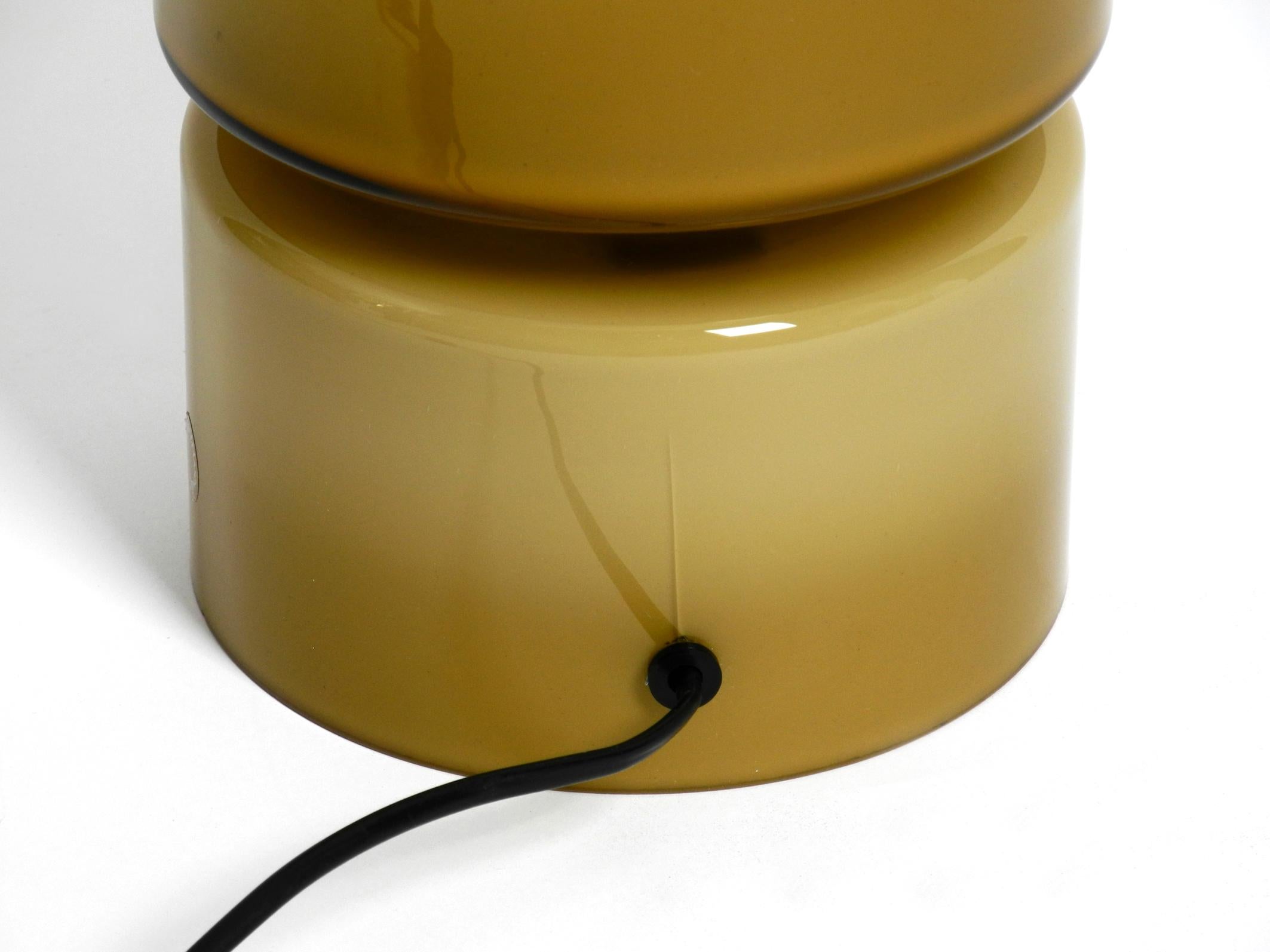 Large 1960s Round Italian Murano Table Lamp by V. Nason & Co For Sale 4