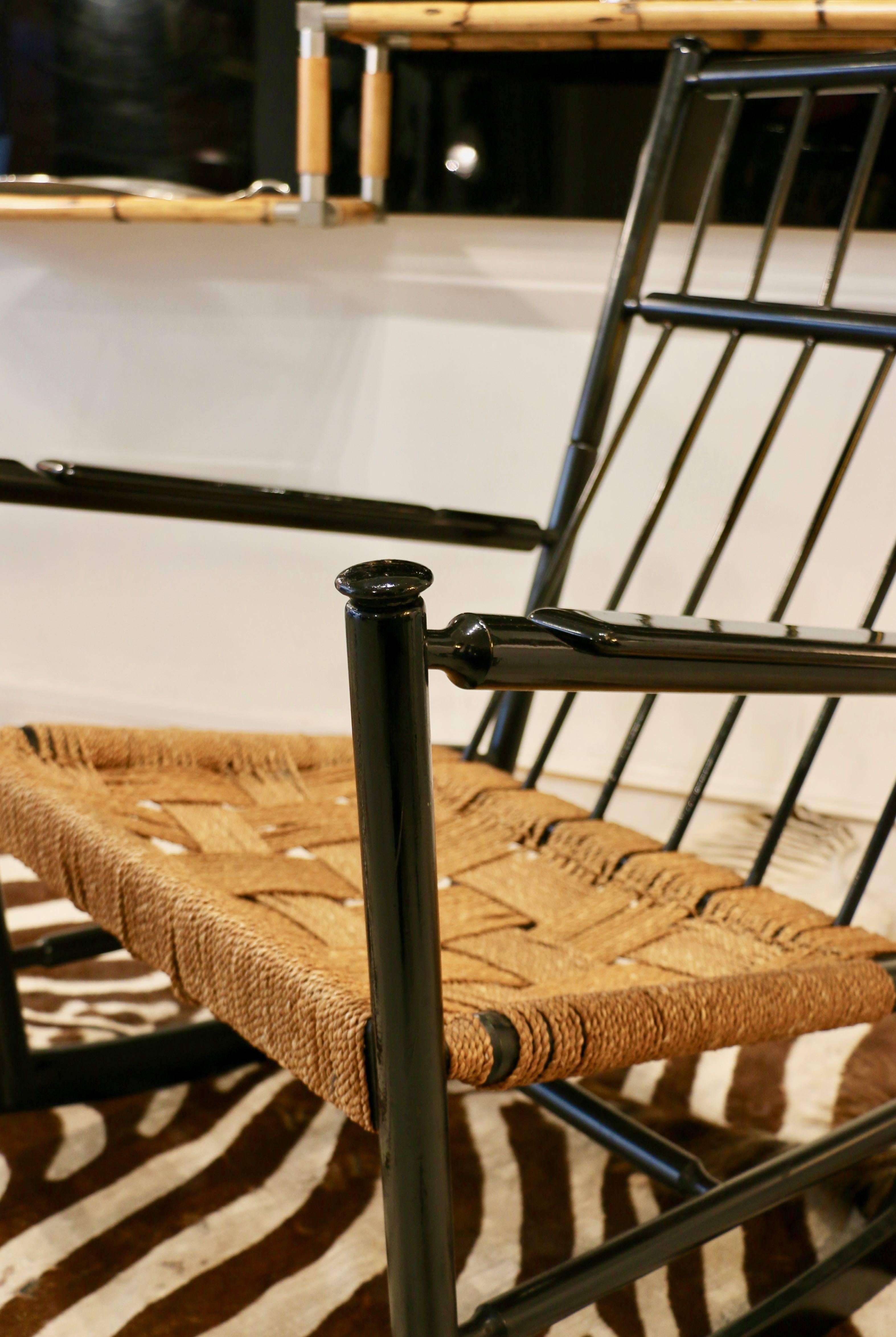Large 1960s Scandinavian Rocking Chair For Sale 1