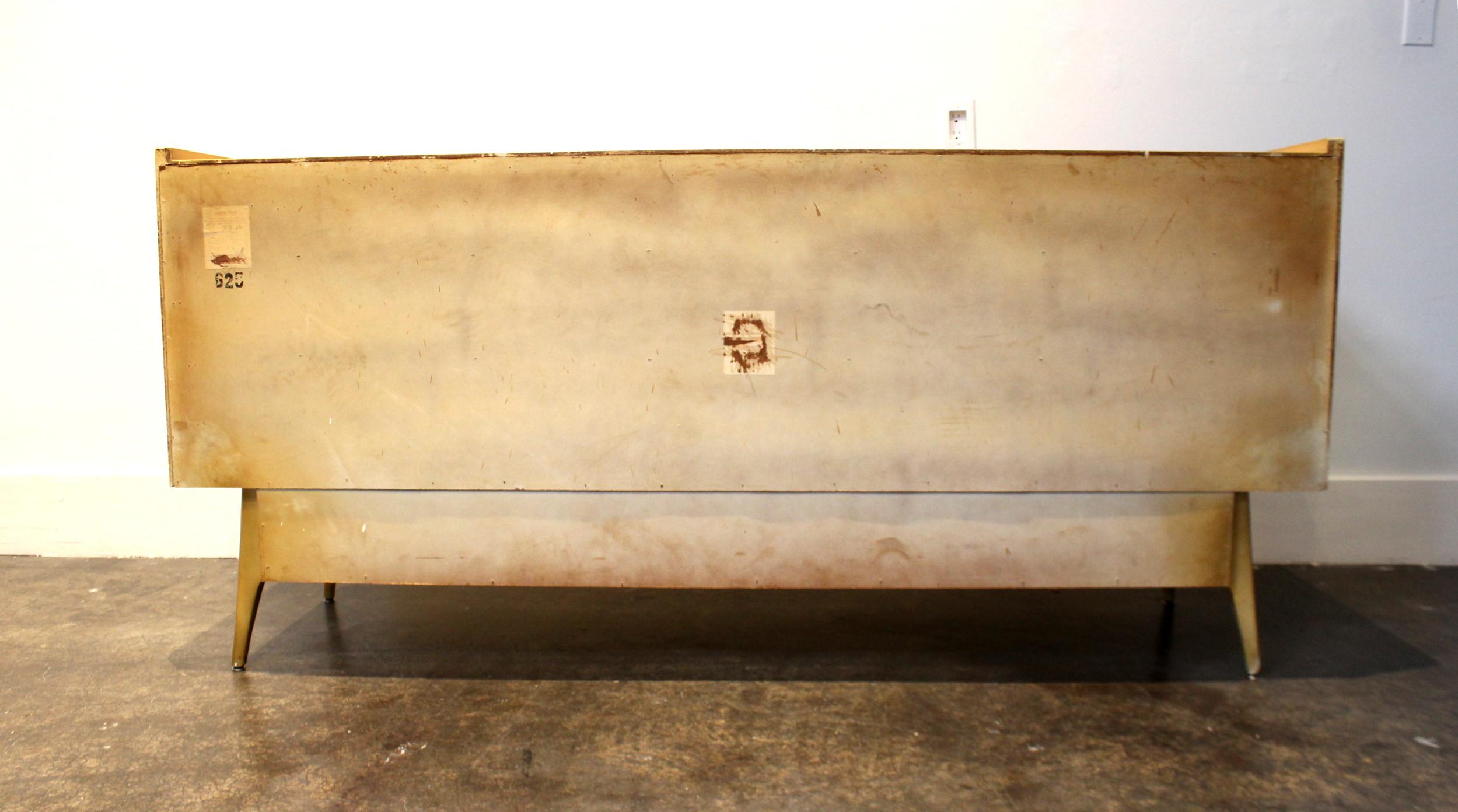 Large 1960s Sculptural Dresser, Maple with Brass Pulls For Sale 5