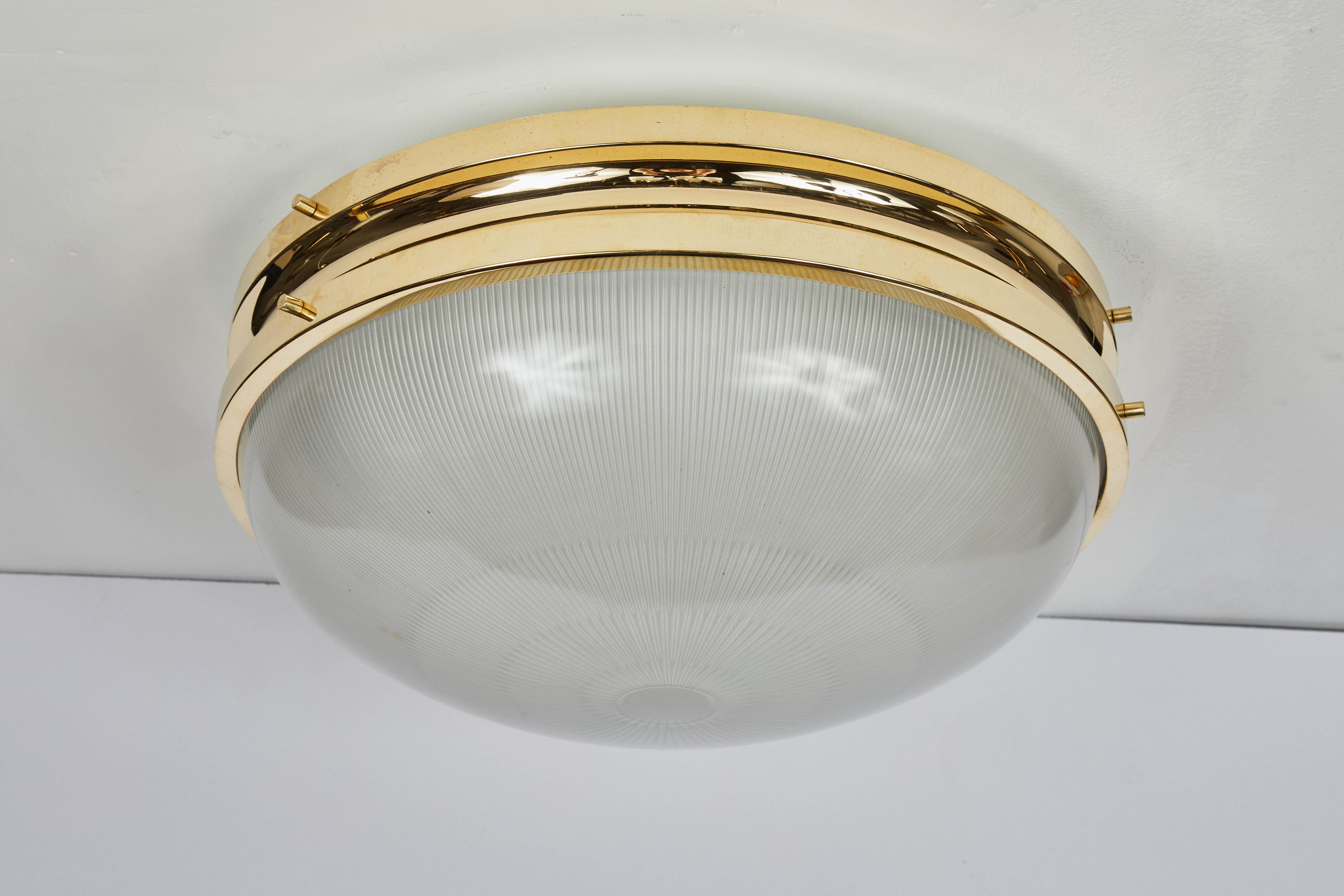 Large 1960s Sergio Mazza Brass 'Sigma' Lamp for Artemide 3