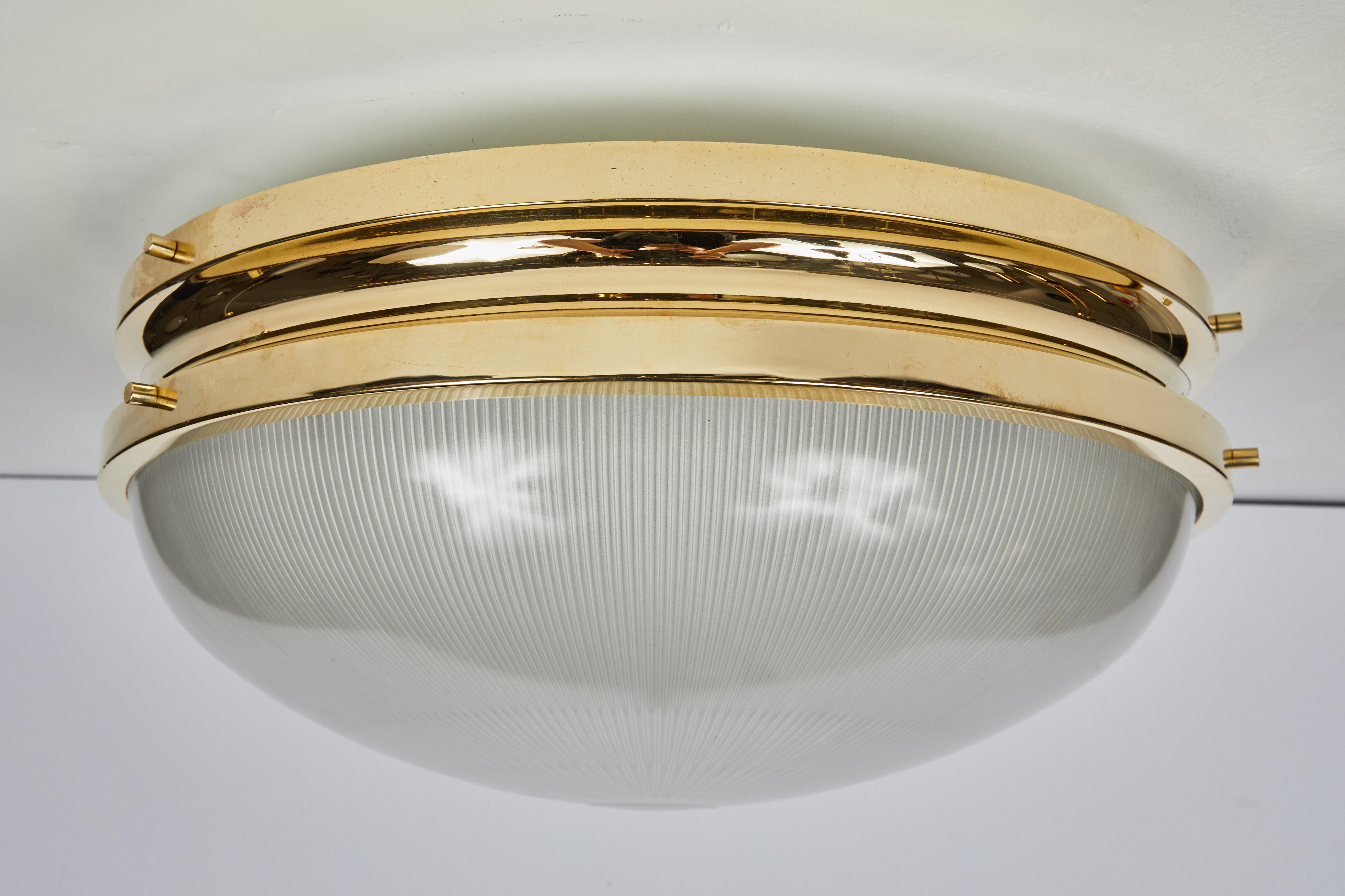 Large 1960s Sergio Mazza Brass 'Sigma' Lamp for Artemide 4