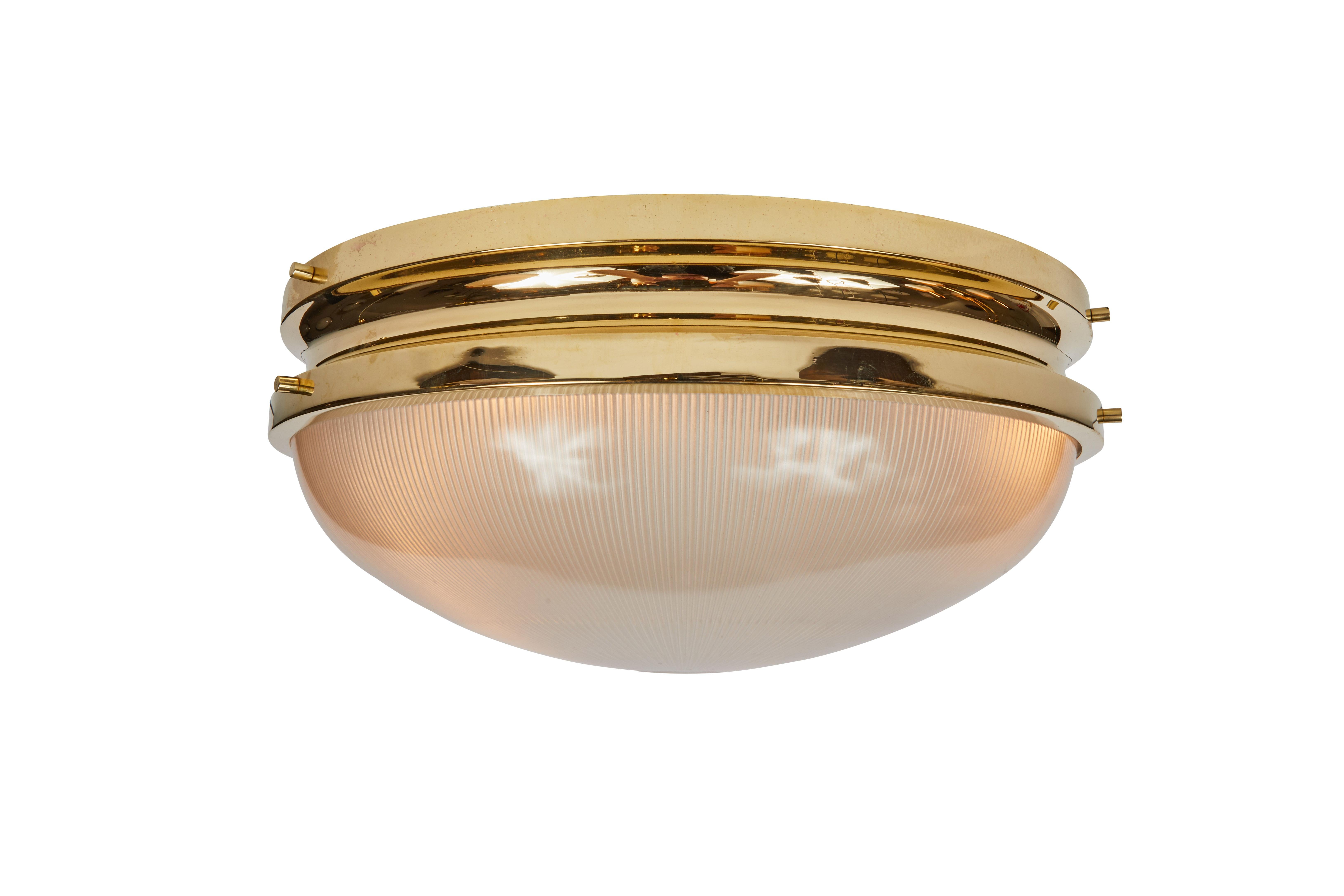 Mid-Century Modern Large 1960s Sergio Mazza Brass 'Sigma' Lamp for Artemide