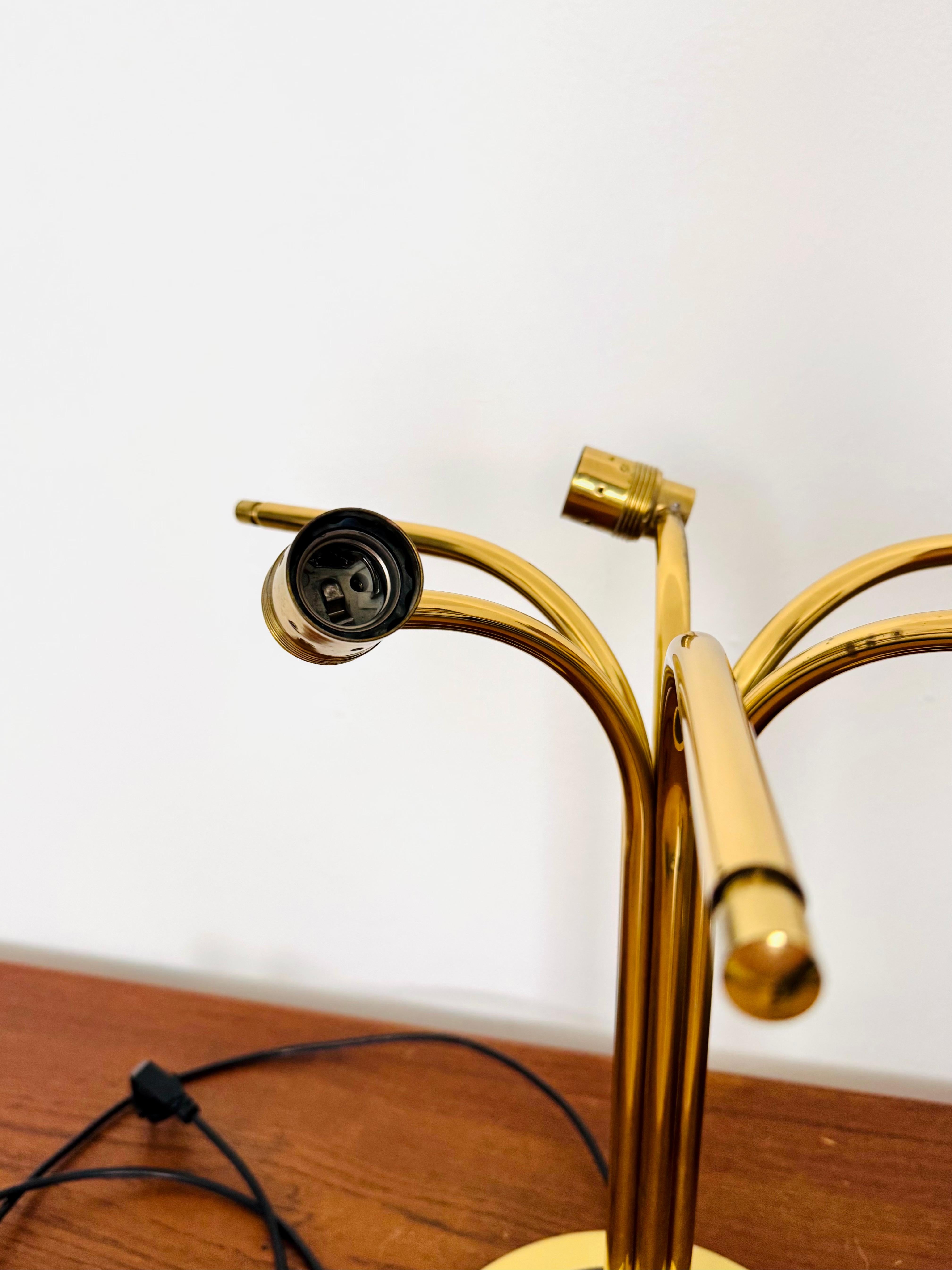Large 1960s Space Age Brass Table Lamp For Sale 5