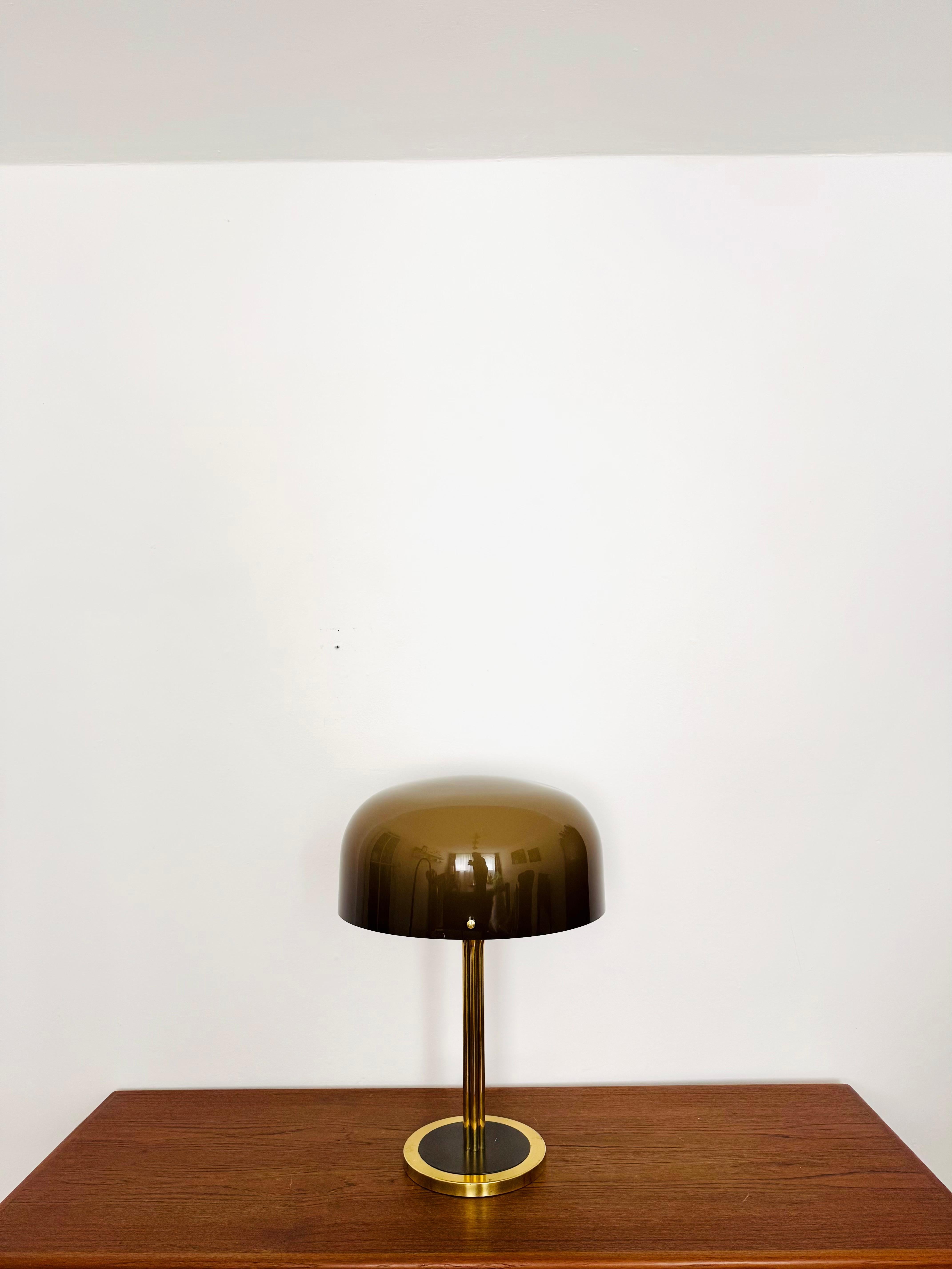 Mid-Century Modern Large 1960s Space Age Brass Table Lamp For Sale