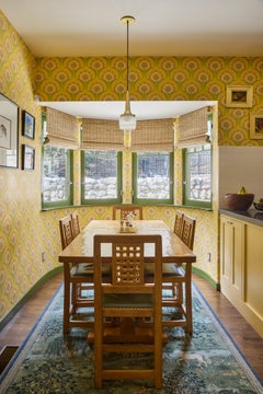 Large 1960s Brass and Glass Staff Leuchten Pendant