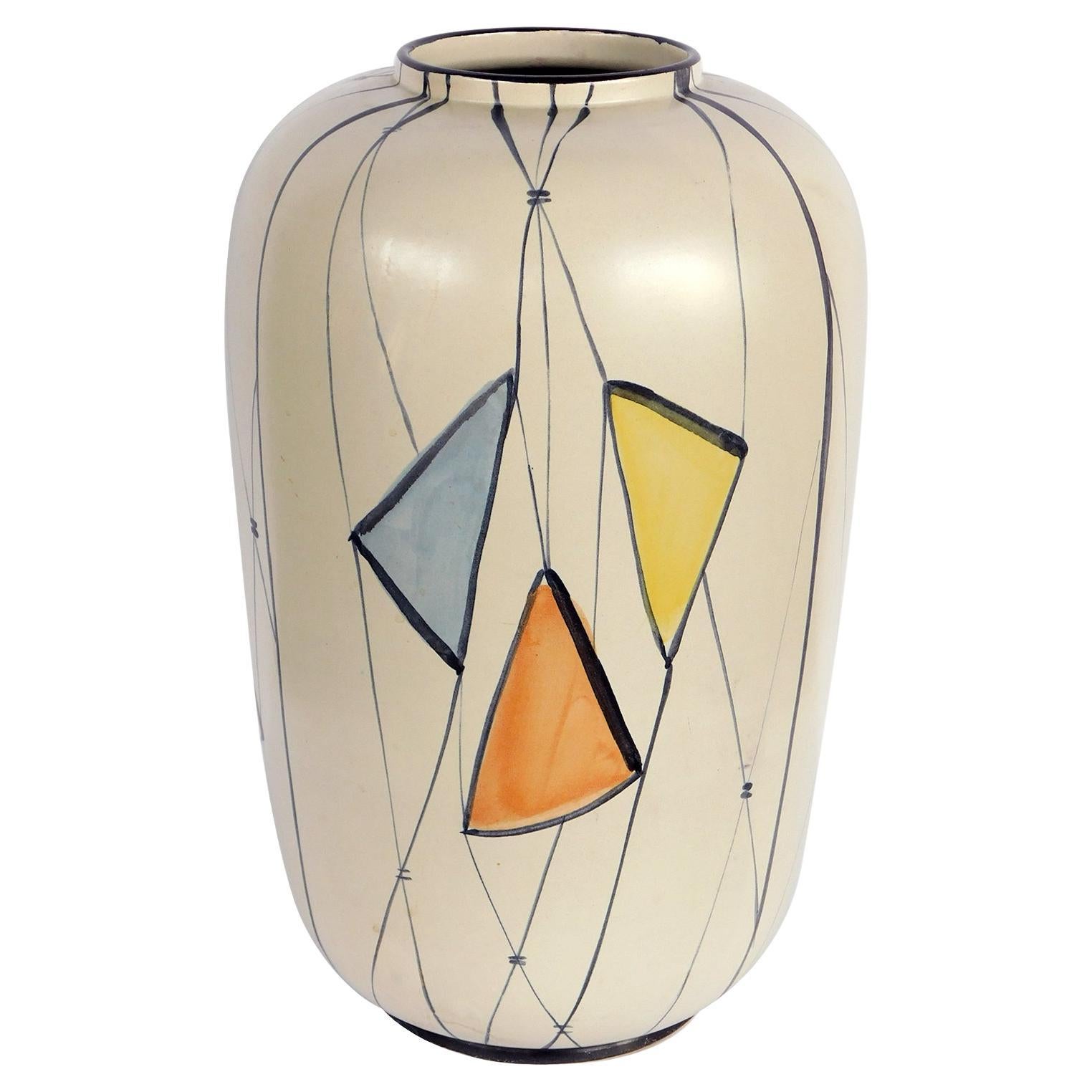 Large 1960's Vase by Bodo Mans for Bay Keramik