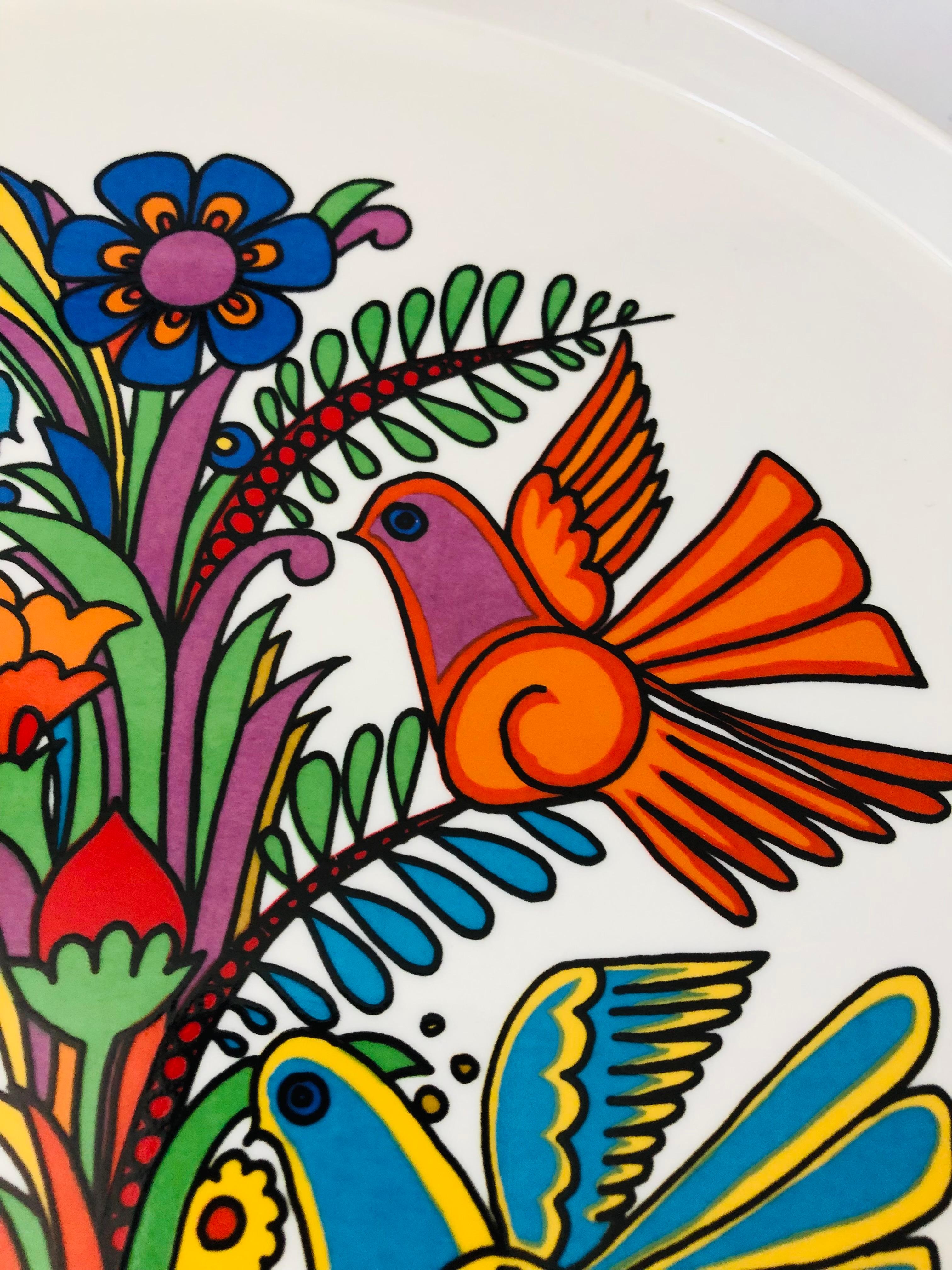 Ceramic Large 1960s Villeroy and Boch Acapulco Serving Tray
