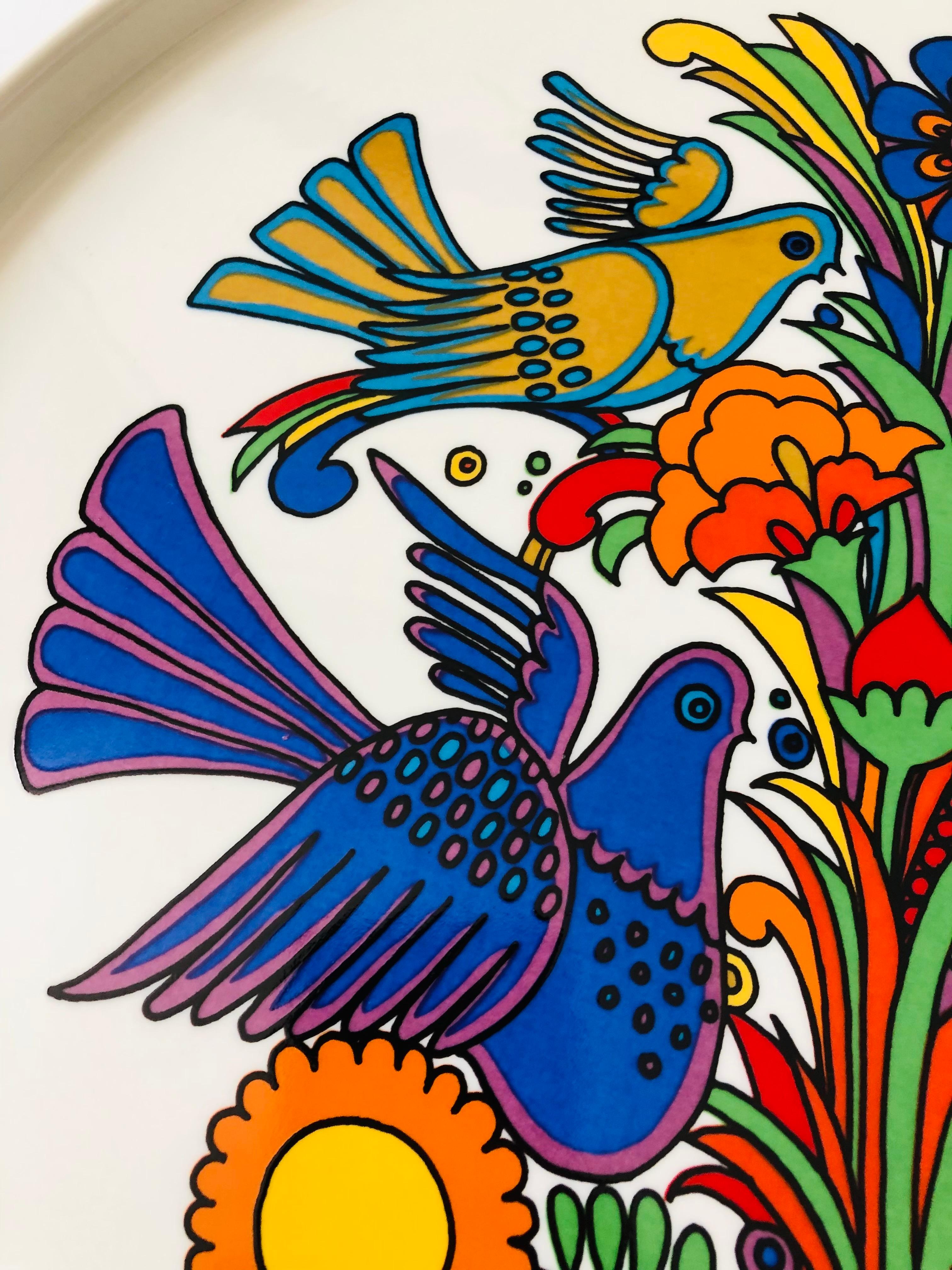 Large 1960s Villeroy and Boch Acapulco Serving Tray 1